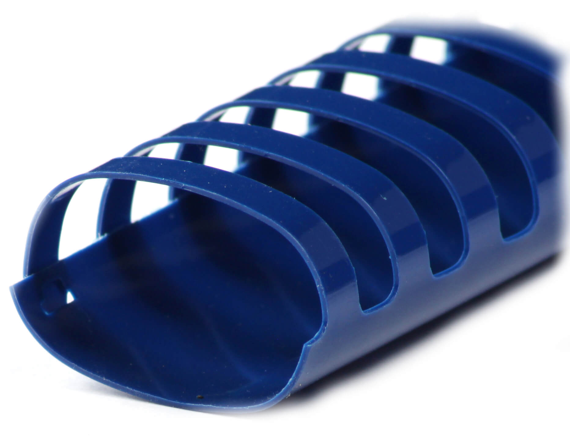 Plastikbinderücken DIN A4, 21 Ringe, Ø 28mm oval, blau | Bestnr. BRP280O-BL