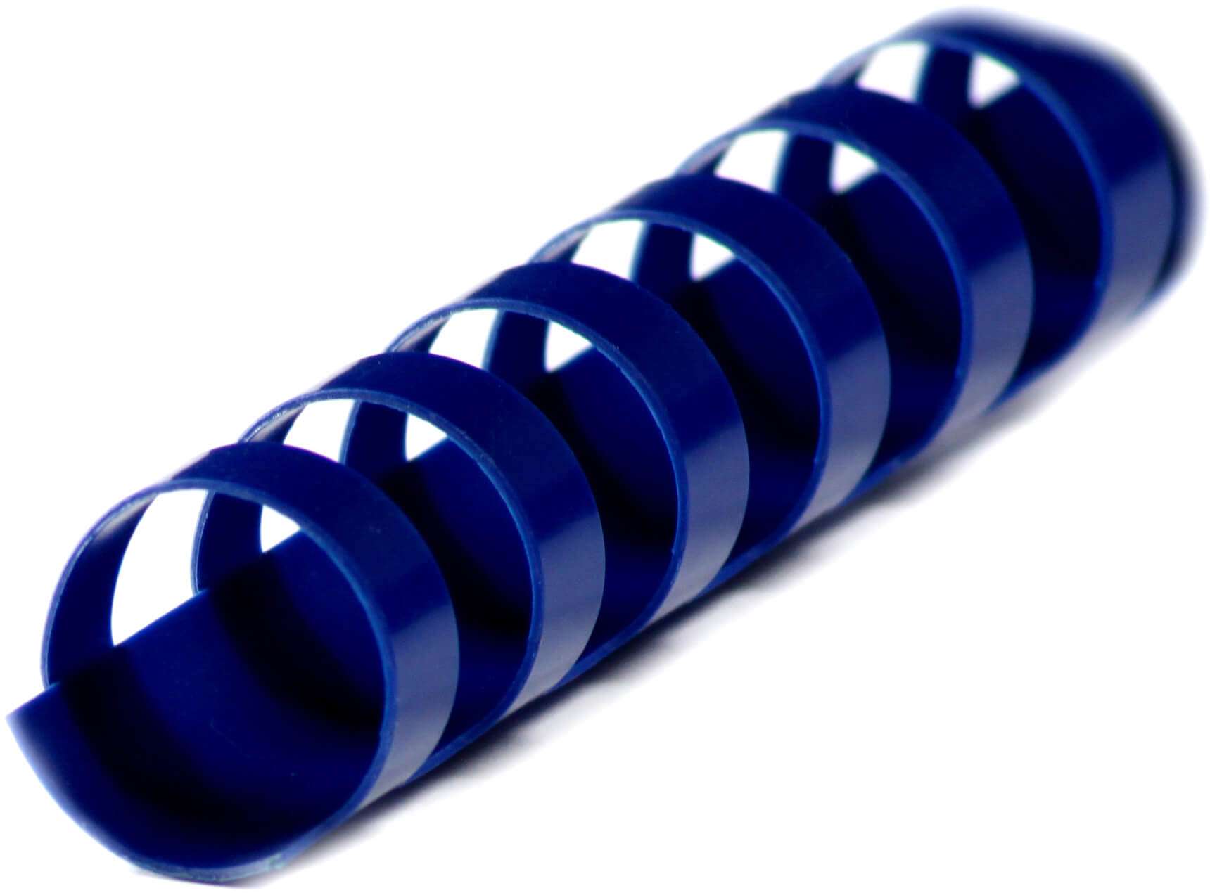 Plastikbinderücken 21 Ringe für DIN A4, rund Ø 8mm blau | Bestnr. BRP080-BL