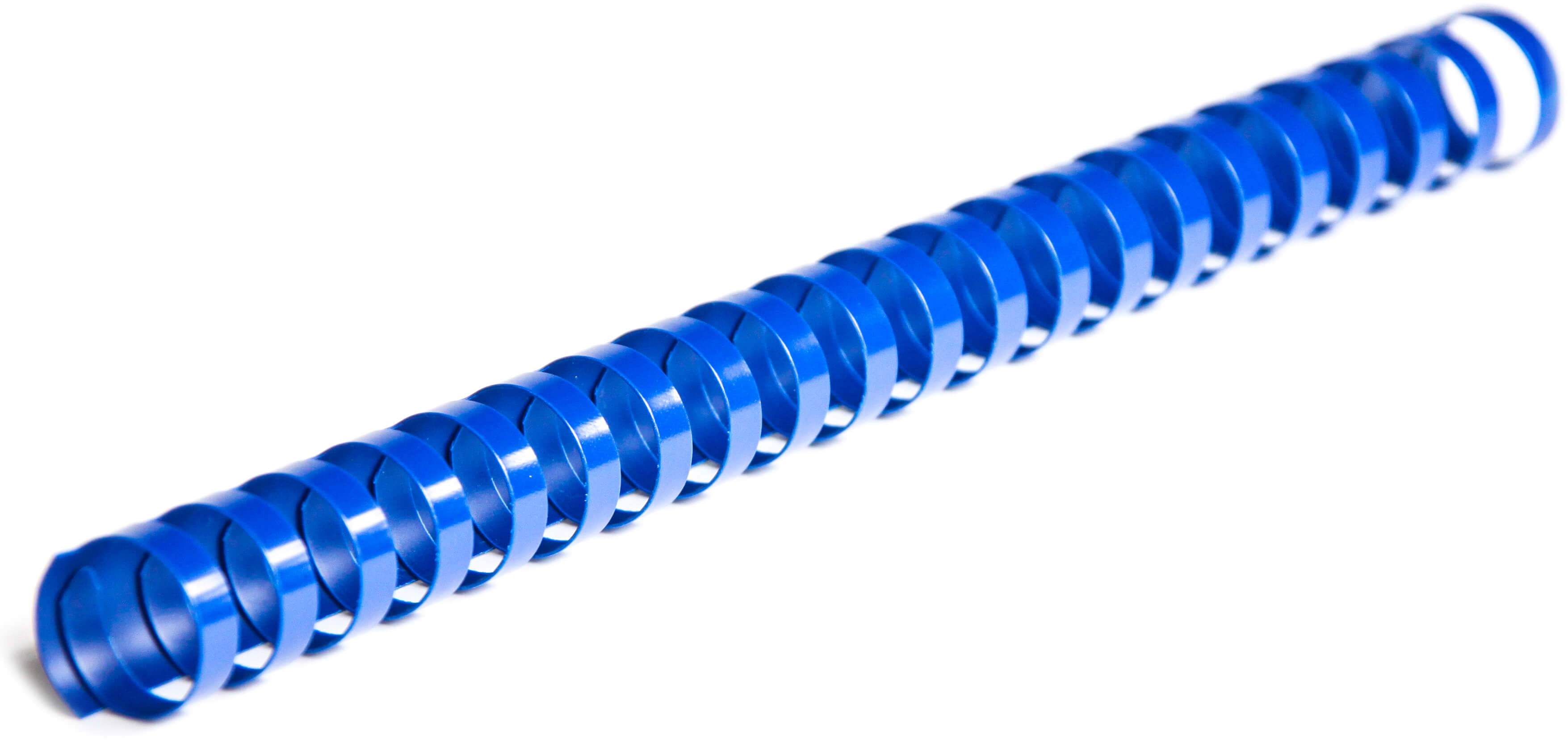 Plastikbinderücken 21 Ringe 12mm blau (100 Stück)