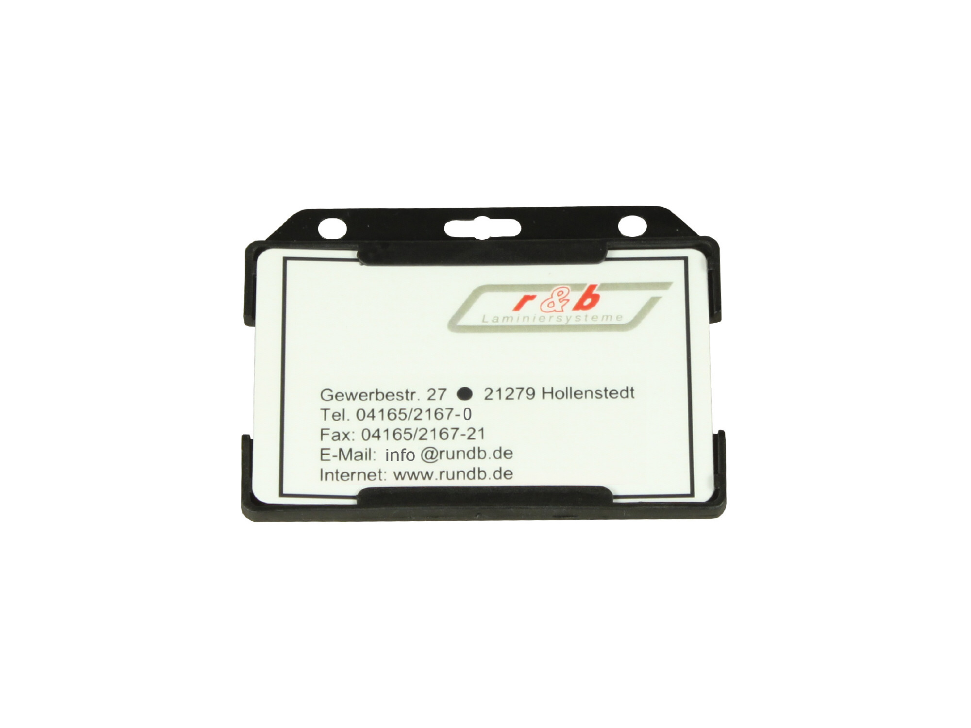 Kartenhalter für Karten 54 x86 mm schwarz (25 St.)