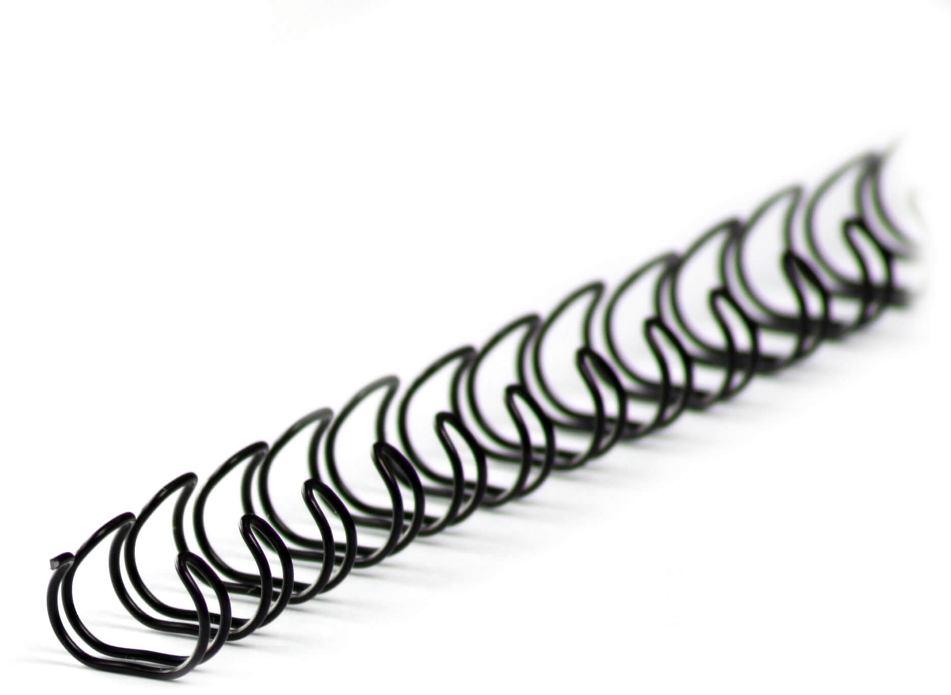 A4 Drahtbinderücken 34 Ringe Ø4,9mm, 3:1, schwarz | Bestnr. 34RM49-SW