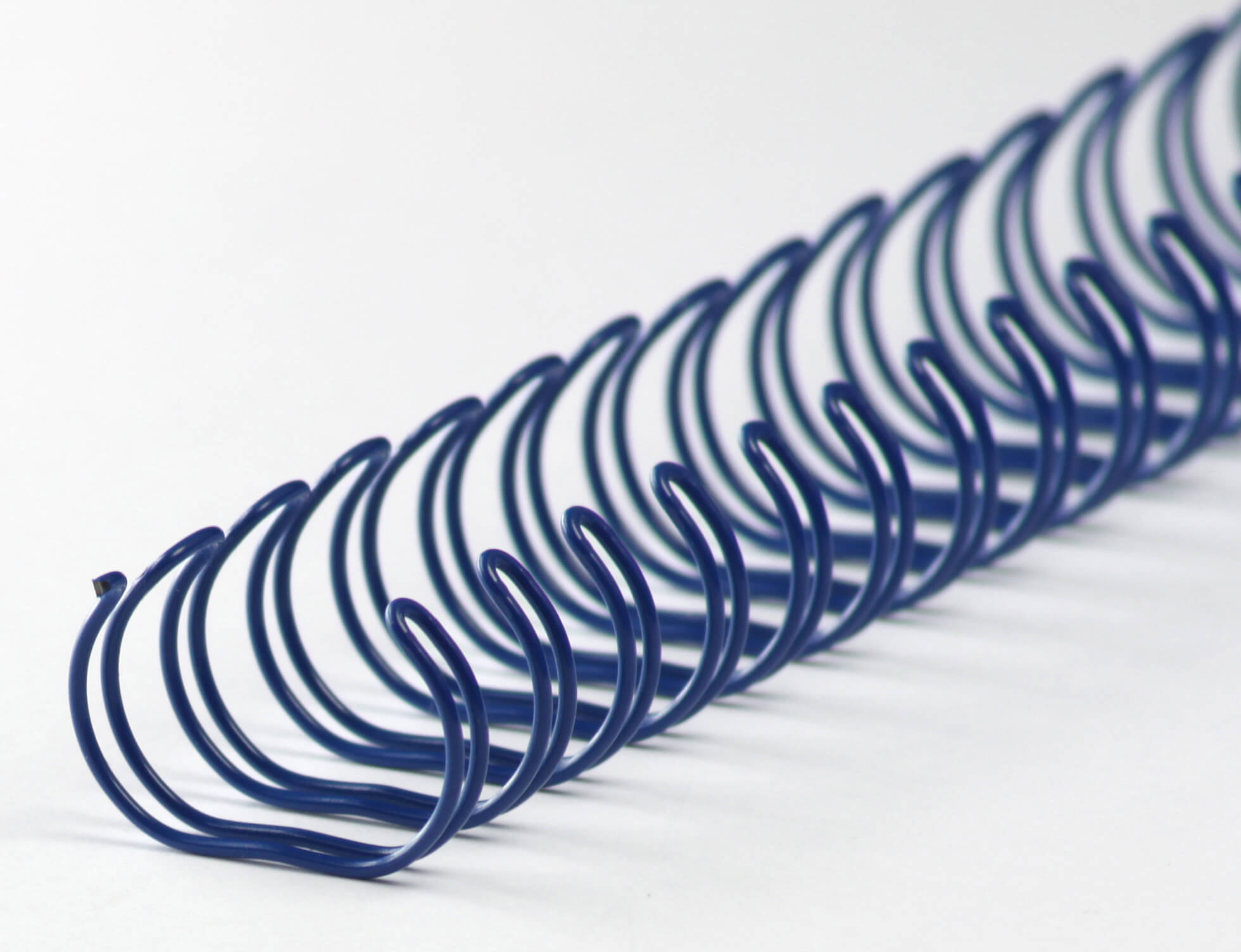 Drahtbinderücken 34 Ringe, Ø11mm, 7/16 Zoll, 3:1 in blau | Bestnr. 34RM111-BL