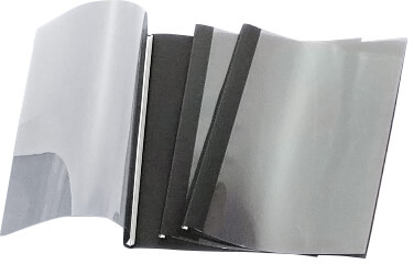 Buchbindemappe Leitz Softcover Classic mit transparenter Vorderseite weiß 16 - 14 Blatt (10 Stück)