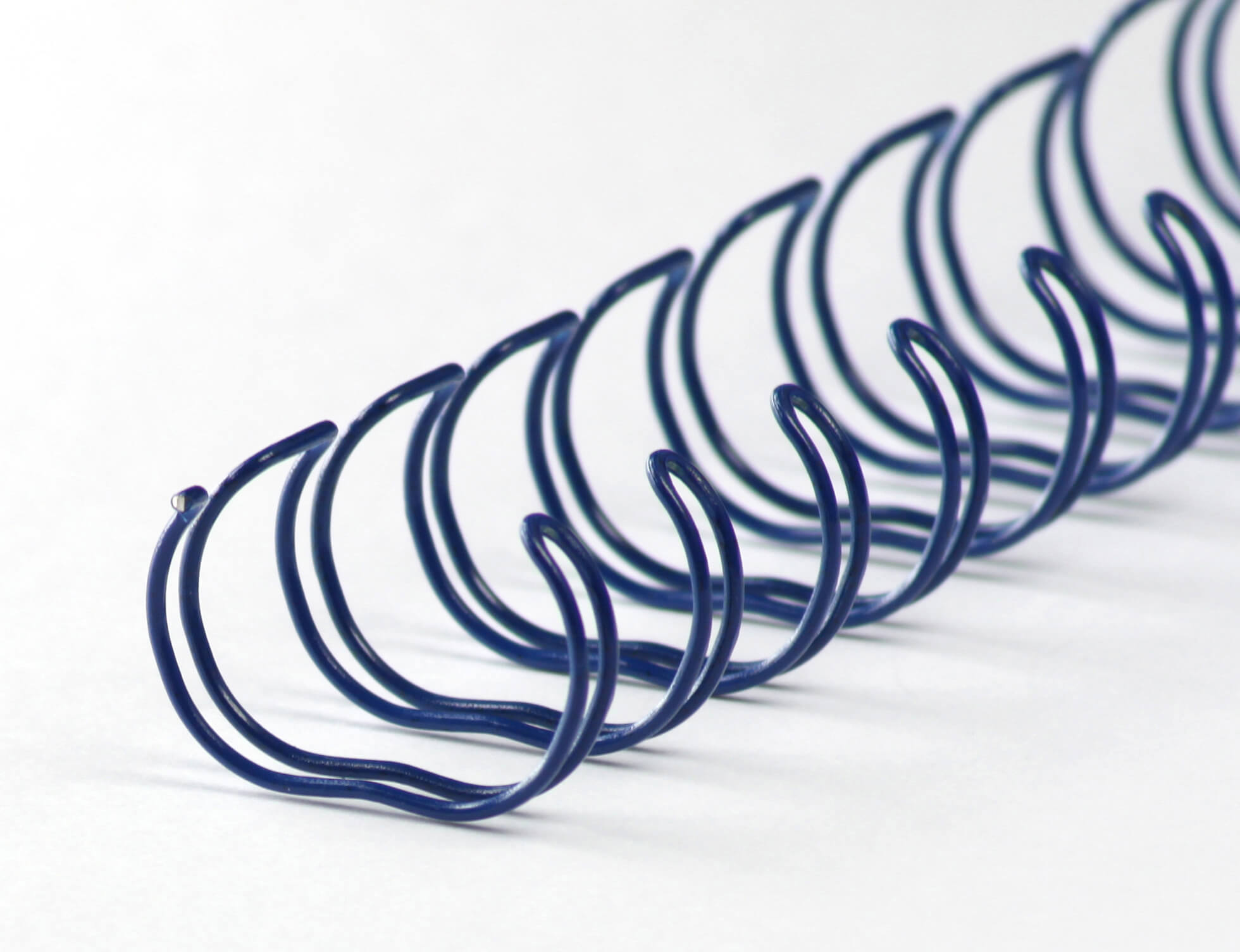 Drahtbinderücken 23 Ringe 22,2mm, 7/8 Zoll, 2:1, in blau | Bestnr. 23RM222-BL