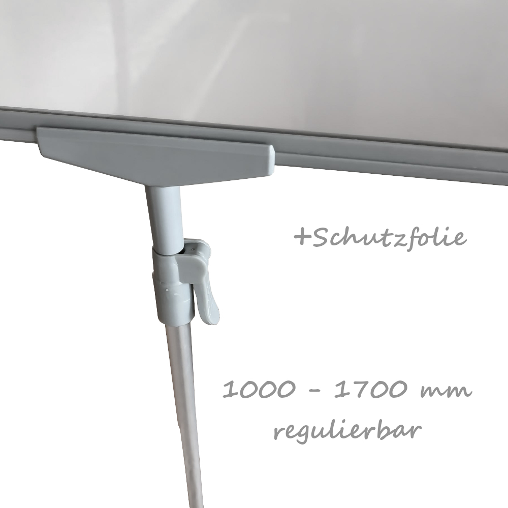 Plakatständer, Kundenstopper in DIN A3, Silber, 100-170 cm (1 Set)