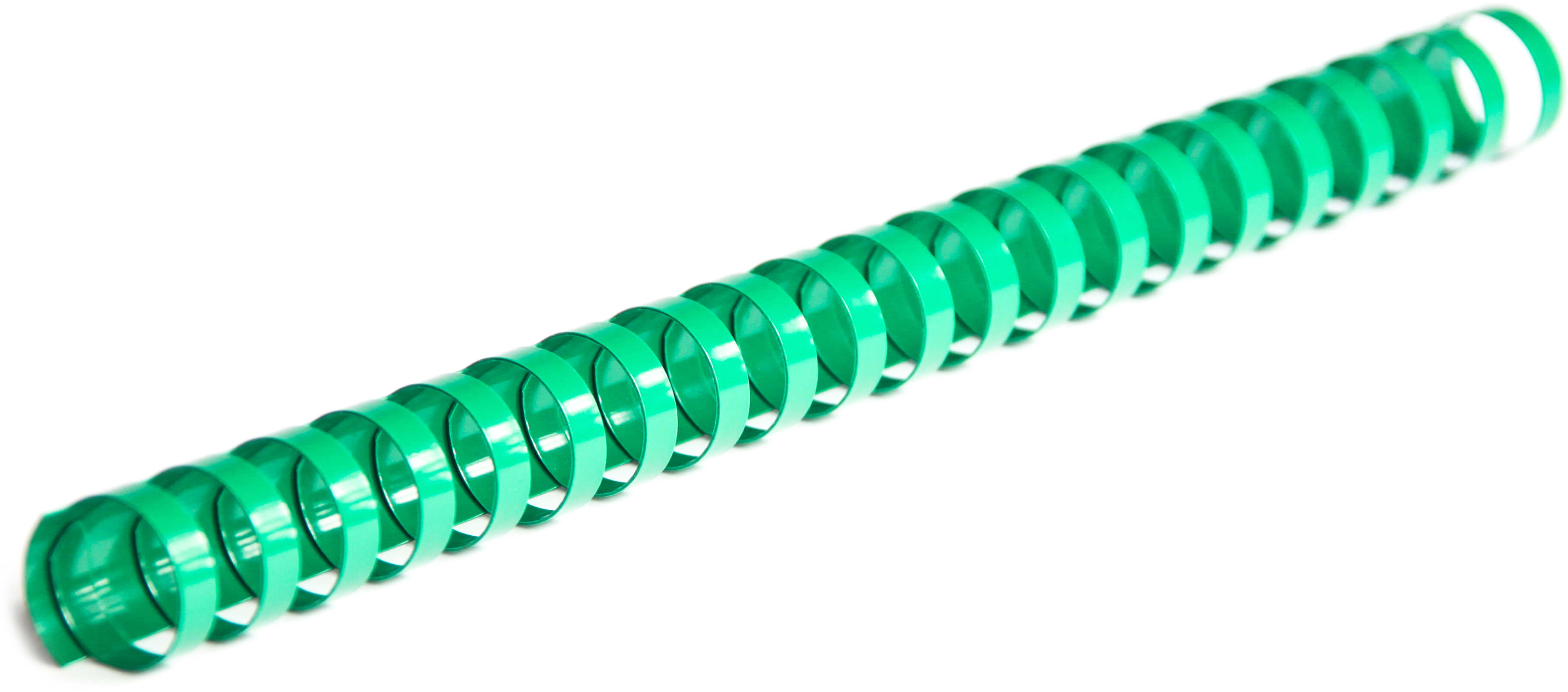 Plastikbinderücken 21 Ringe 12mm grün (100 Stück)