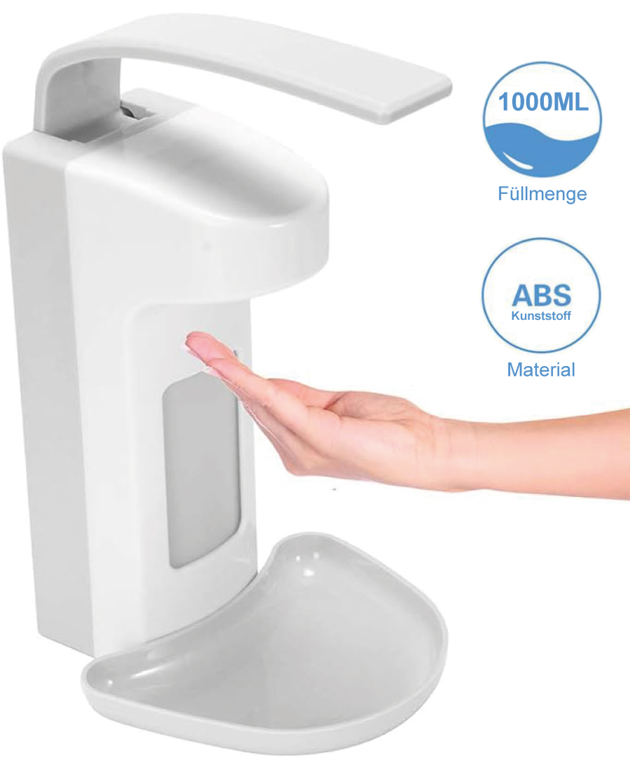 Seifenspender, 1000 ml, aus Plastik, Plastikhebel, 1-3 ml/Dosierung (1 Stück)