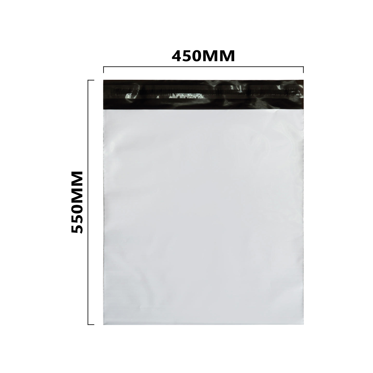 Folienversandtasche 450x550 mm Super elastisch (100 Stück)