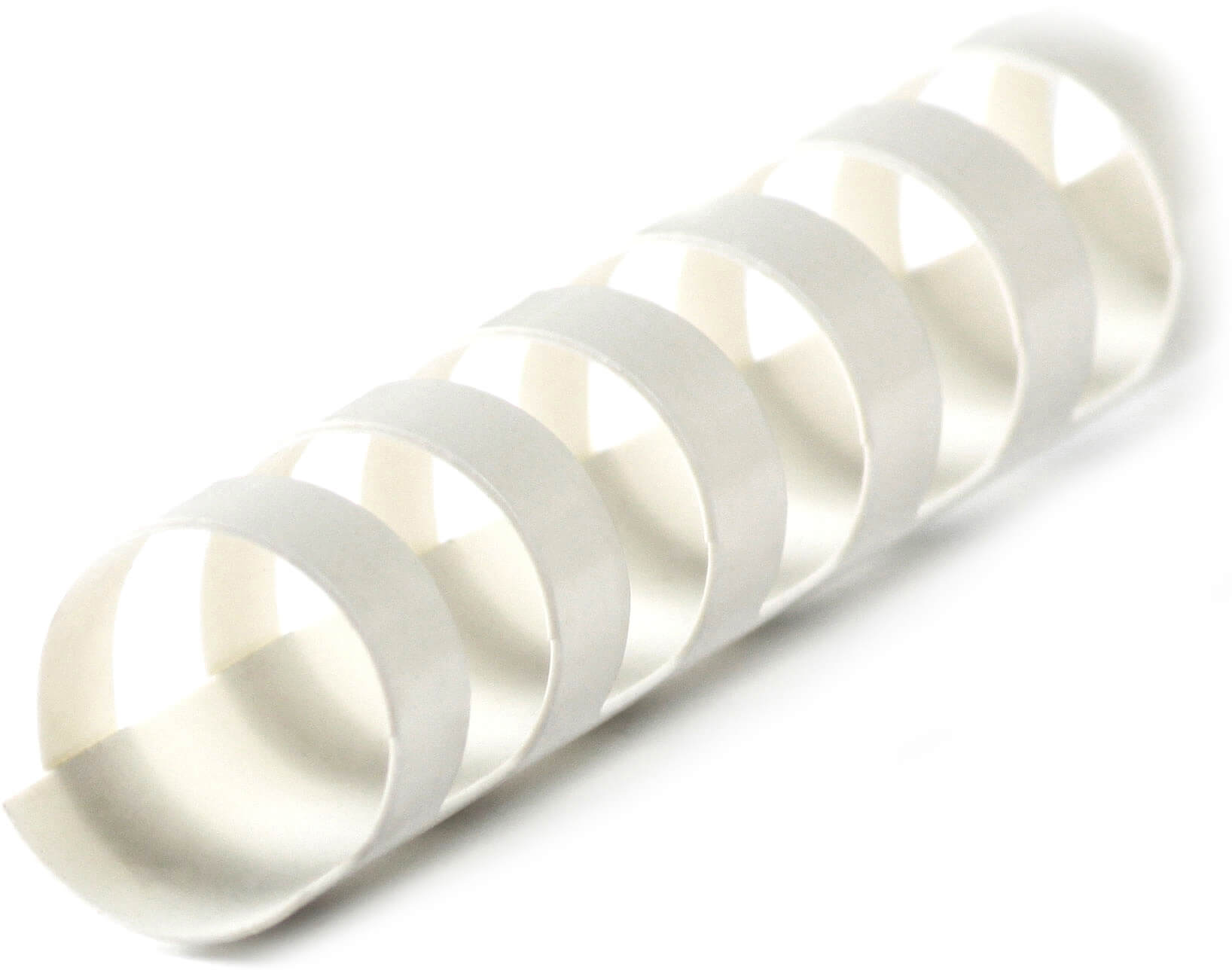 Plastikbinderücken 21 Ringe für DIN A4 22mm weiß | Bestnr. BRP220-WS