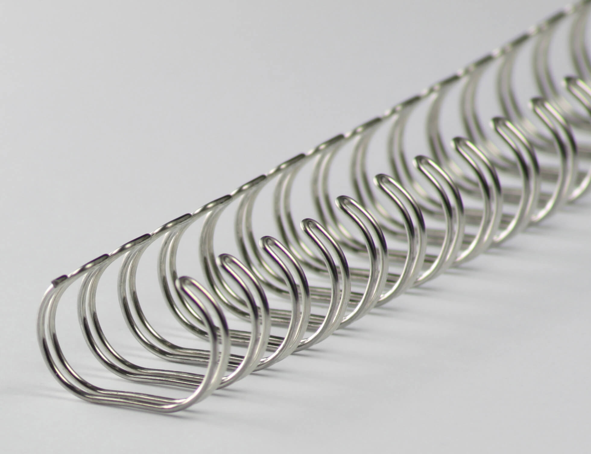 Drahtbinderücken 23 Ringe 9,5mm, 3/8 Zoll, 2:1, in brillux | Bestnr. 23RM95WS-BR