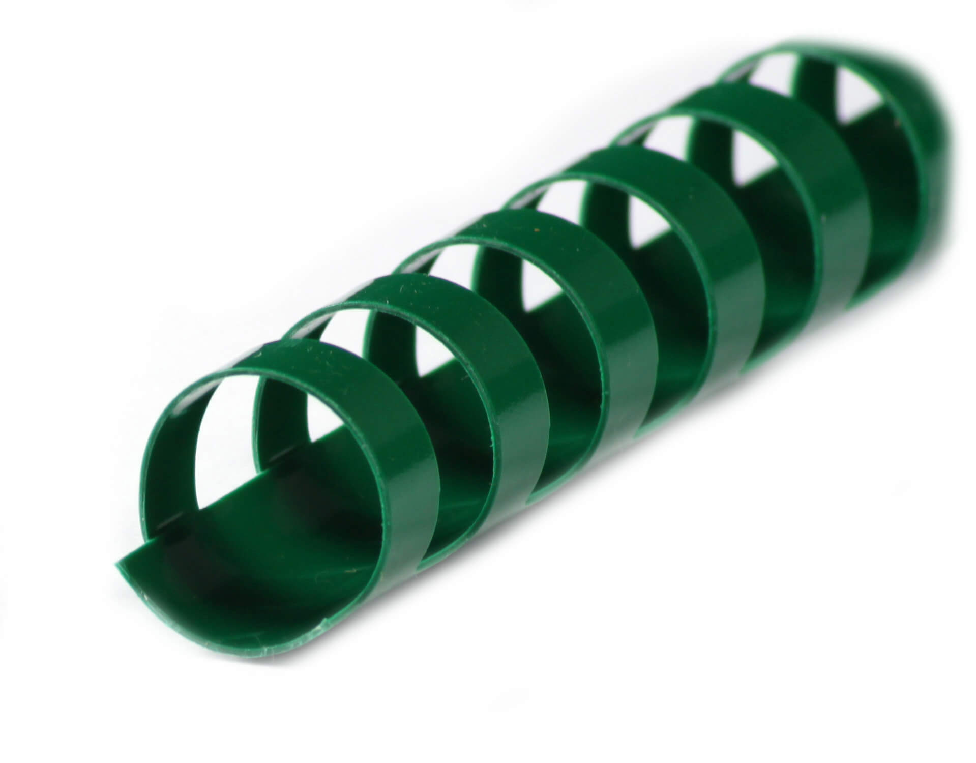 Plastikbinderücken 21 Ringe, 19 mm, grün für DIN A4 | Bestnr. BRP190-GR