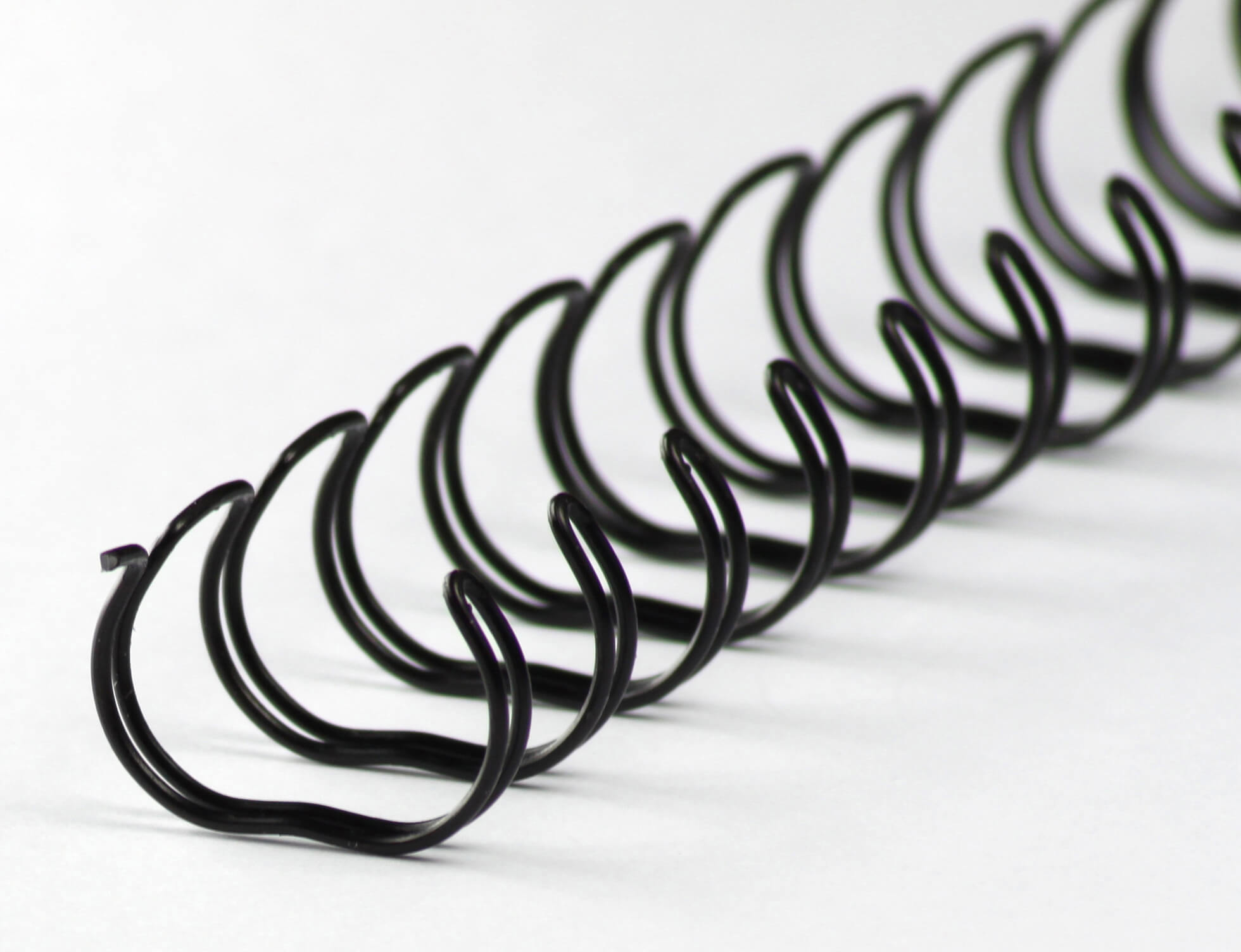 Drahtbinderücken 23 Ringe 14,3mm, 9/16 Zoll, 2:1,schwarz | Bestnr. 23RM143-SW