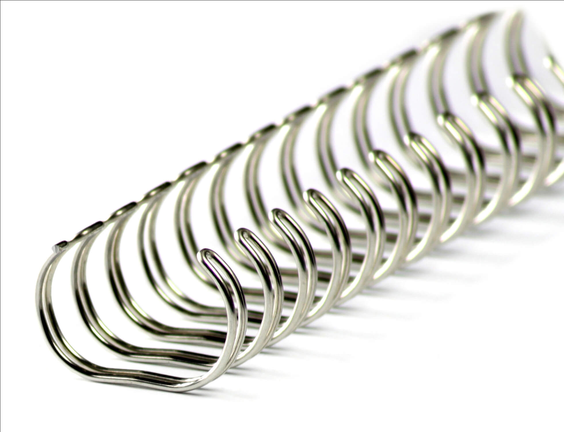 Drahtbinderücken 34 Ringe 14,3mm 9/16 Zoll, 3:1 in silber | Bestnr. 34RM143-100-SV