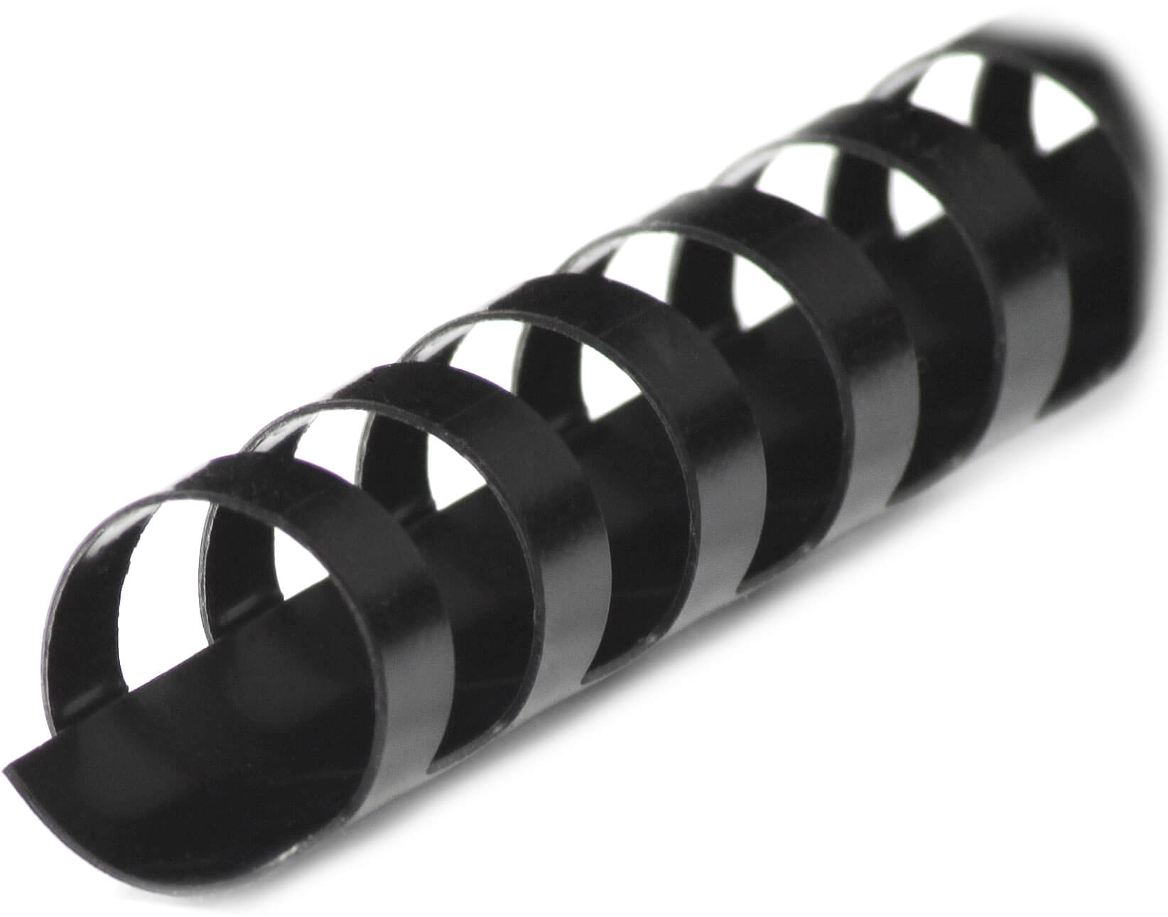 Plastikbinderücken 21 Ringe A4 10mm in der Farbe schwarz | Bestnr. BRP100-SW