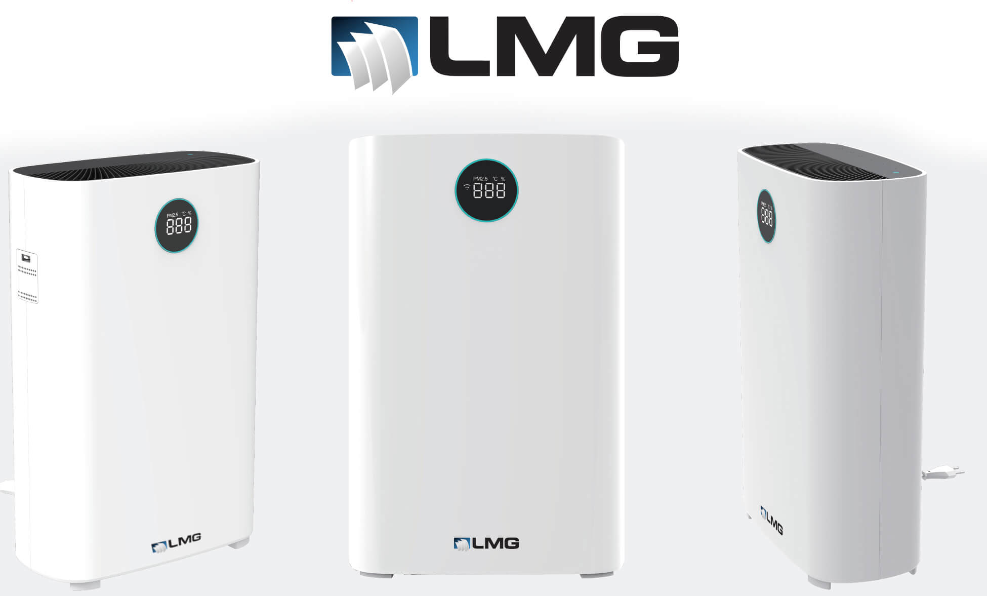 LMG Luftreiniger, Vorfilter, HEPA13, Aktivkohlefilter, WiFi, 510 m³, UV Licht, 66W (1 Stück)