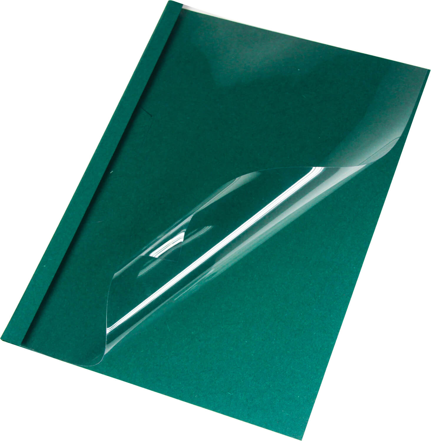 Thermobindemappe Leinen A4, grün 1,5 mm, matte Vorderseite | Bestnr. LMG-BMDLEM-GR-R1.5