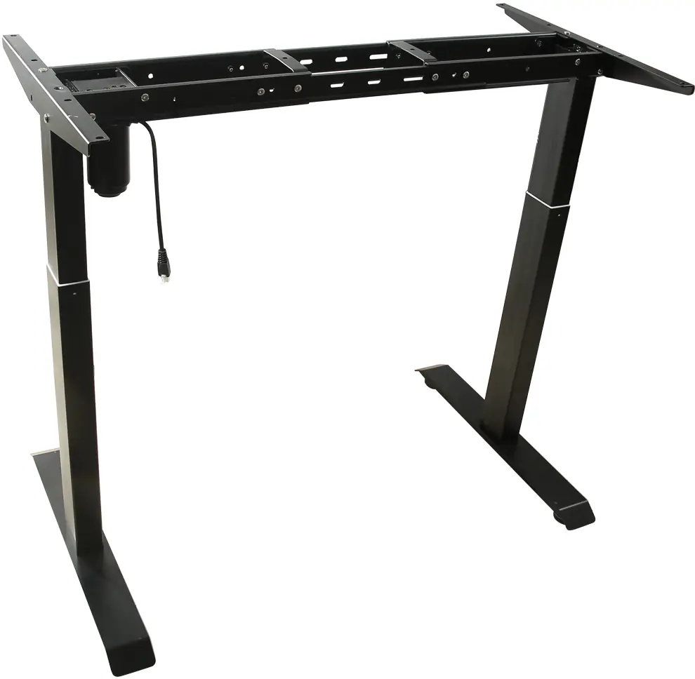 Vorführartikel Elektrisch Höhenverstellbarer Schreibtisch Tischgestell Länge: 1300-1600mm, Höhe:670-1160mm, 70 kg schwarz (1 Stück)