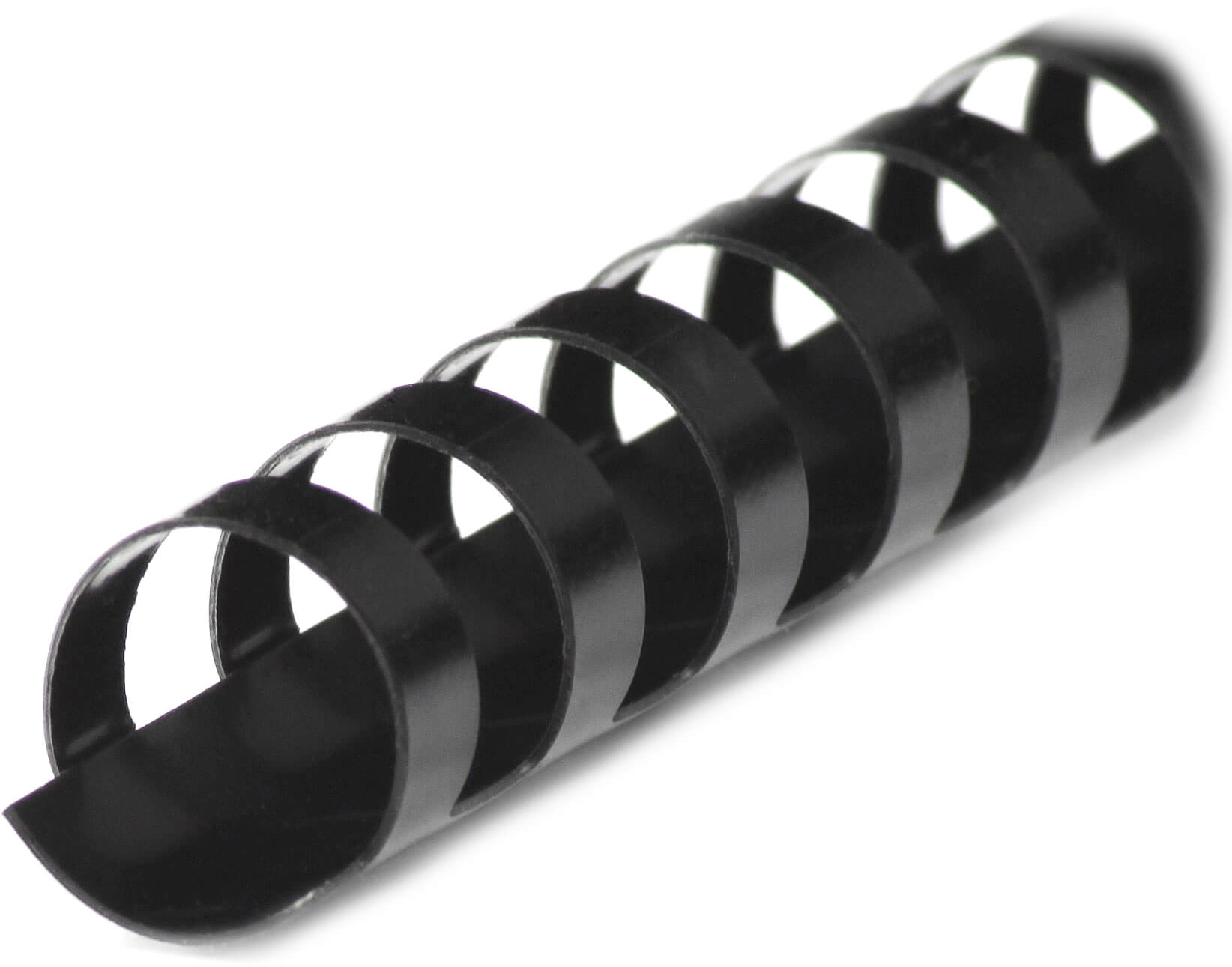 Plastikbinderücken für A4 mit 21 Ringen, Ø 14 mm, schwarz | Bestnr. BRP140-SW