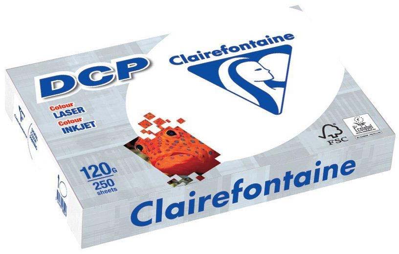 Clairefontaine DCP glossy Paper 120 g/m² DIN A4 für briliante Farblaseraudrucke und Tintenstrahlausdrucke (250 Bl)