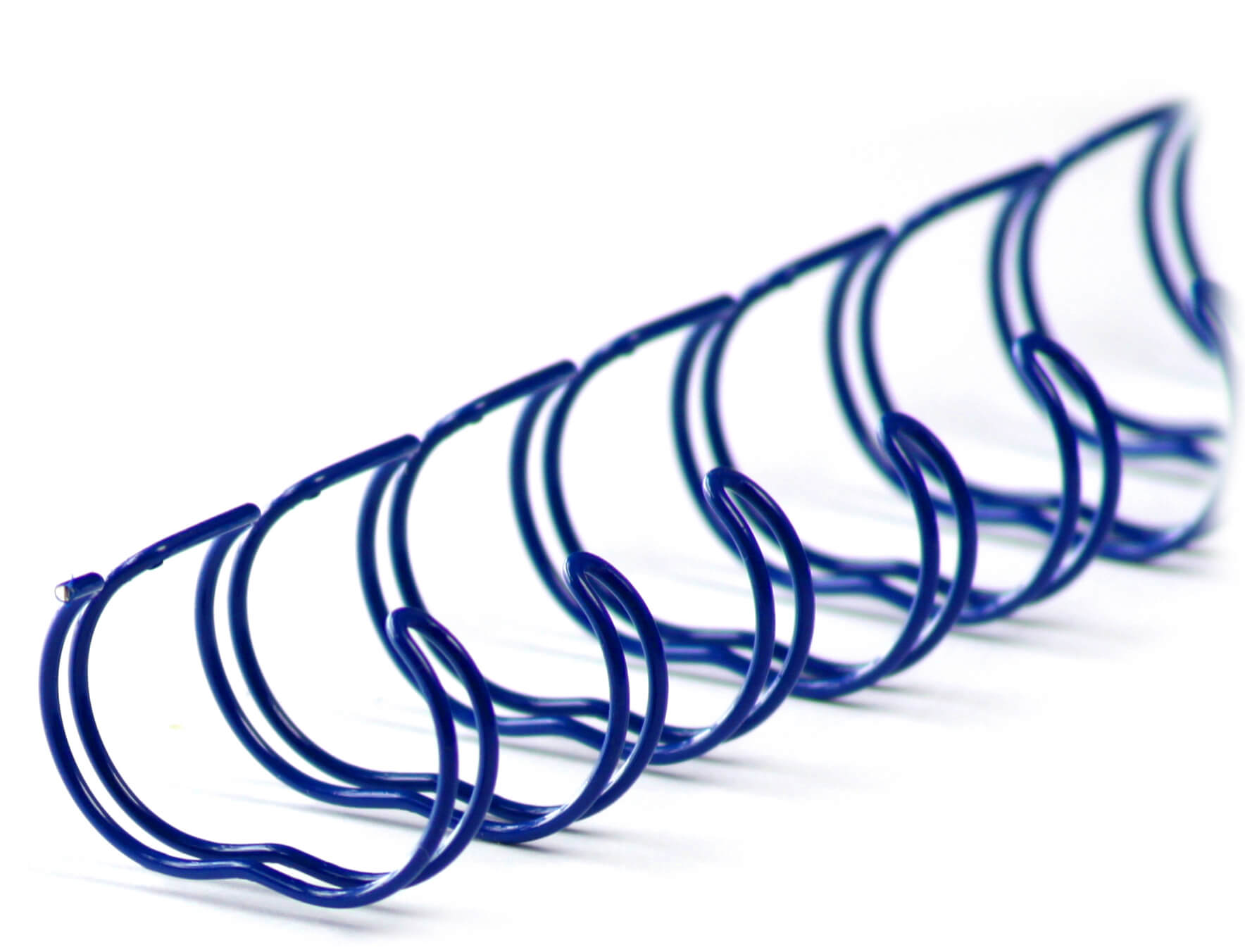 Drahtbinderücken 23 Ringe 15,9mm, A4, 2:1, in blau | Bestnr. 23RM159WS-BL