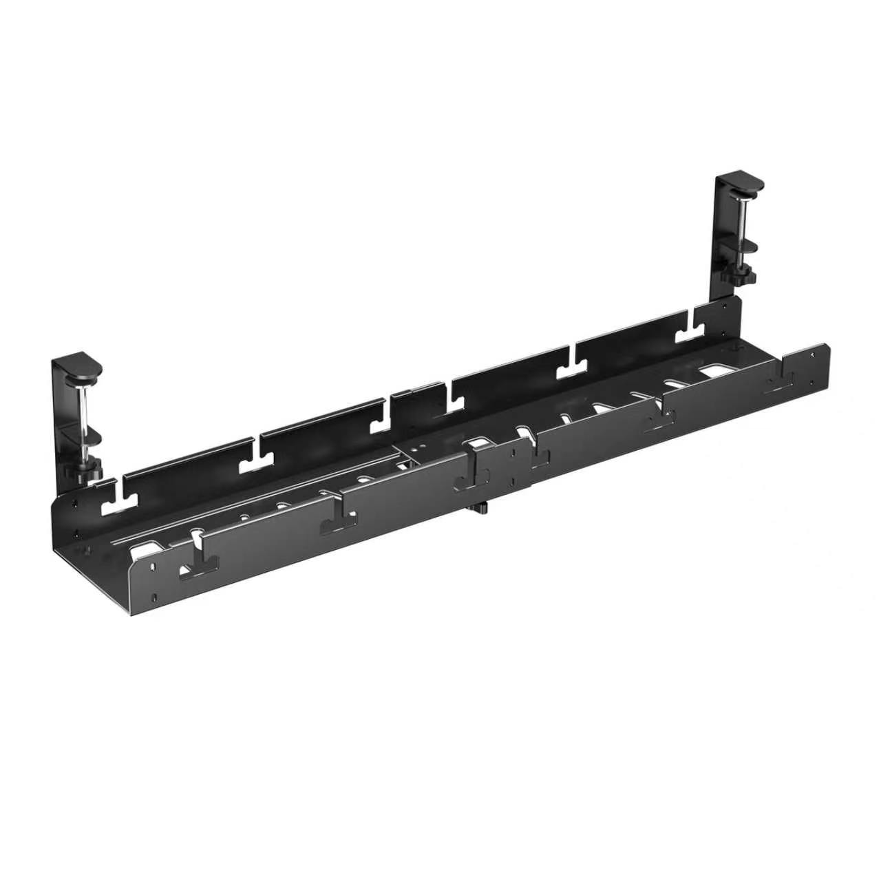 Kabelkanal unter Tisch / Cable Management Tray Stahl verstellbar 463–787mm schwarz (1 Stück)