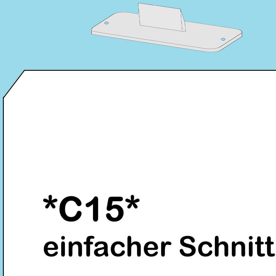 Stanzmesser für Eckenrunder 09521 mit 22 mm Ausführung | Bestnr. 09521-C15