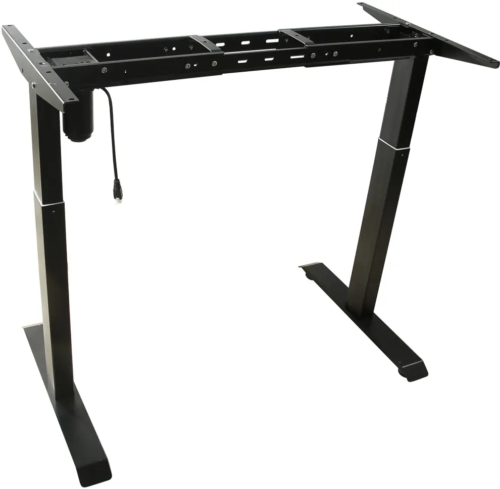 Eleketrisch Höhenverstellbarer Schreibtisch Tischgestell Länge: 1300-1600mm, Höhe:670-1160mm, 70 kg grau (1 Stück)