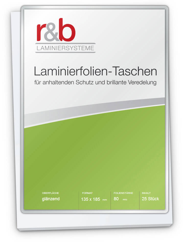 Laminierfolien (135 x 185 mm), 2 x 80 mic, glänzend | Bestnr. FT-135X185-80