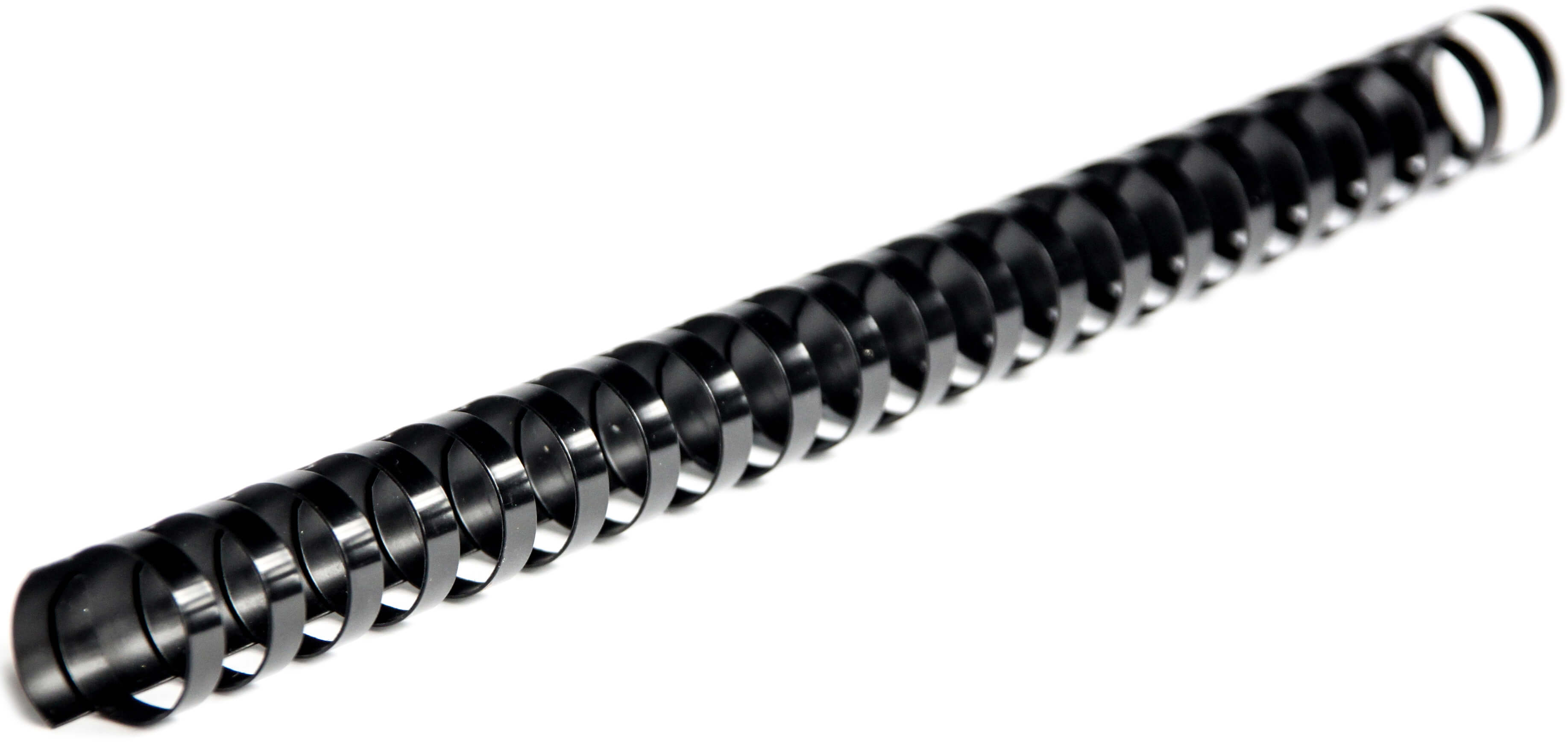 Plastikbinderücken 21 Ringe 12mm schwarz (100 Stück)