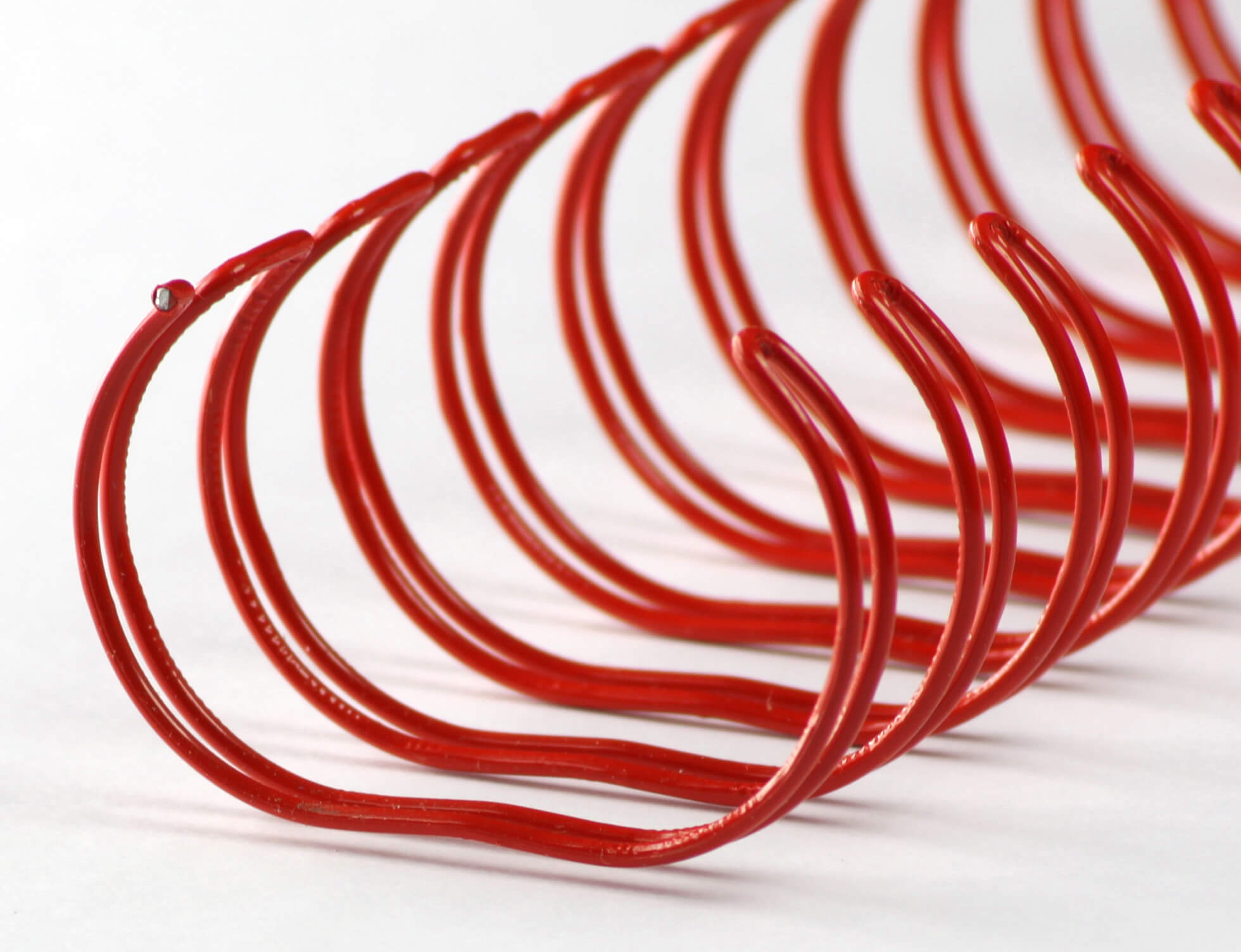 Drahtbinderücken 23 Ringe 28,9mm, 2:1, rot (125 Stück) | Bestnr. 23RM289-RO