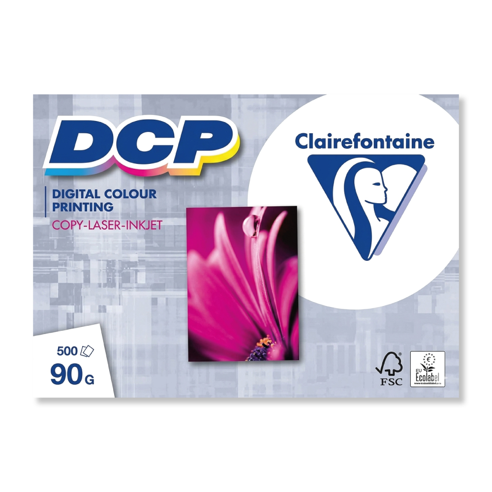 Clairefontaine DCP glossy Paper 90 g/m² DIN A3 für briliante Farblaseraudrucke und Tintenstrahlausdrucke (500 Bl.)