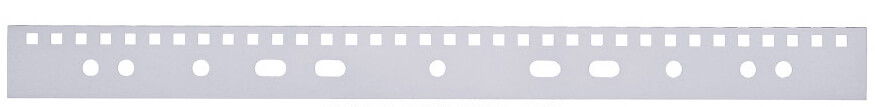 Abheftstreifen DIN A5 aus transparentem PVC 300 mic mit 2 fach-Lochung Draht 3:1 (100 Stück)