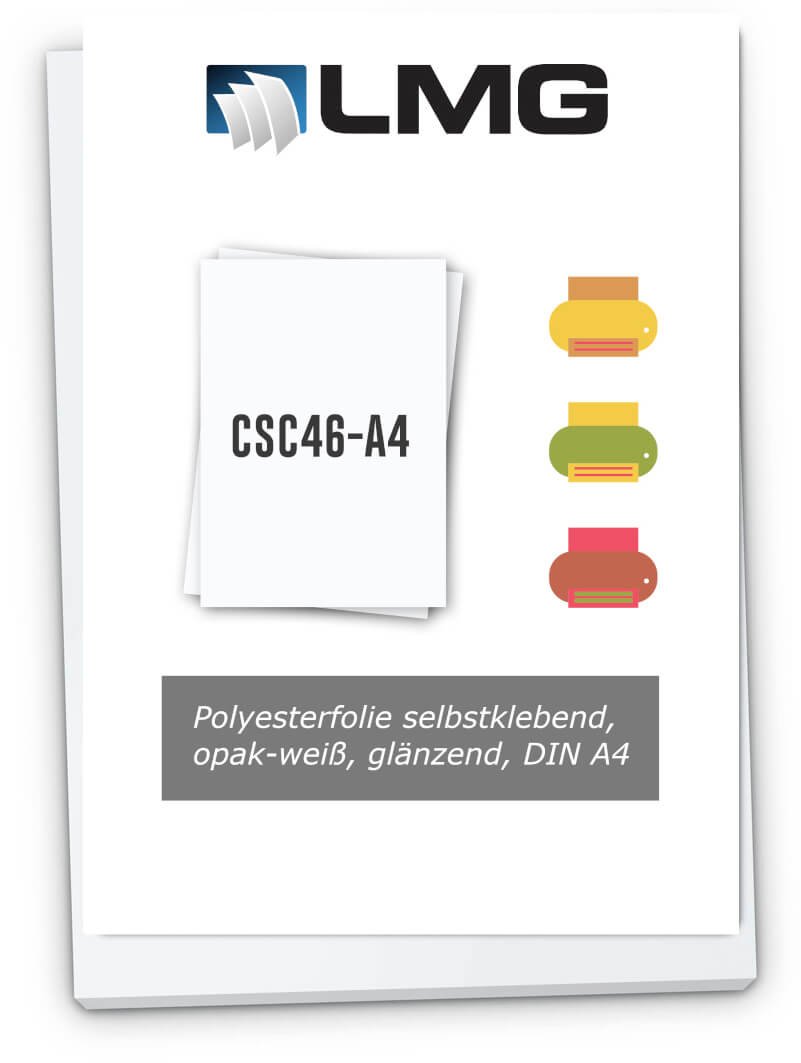 Folex, selbstklebende Folie transparent DIN A4 für Drucker