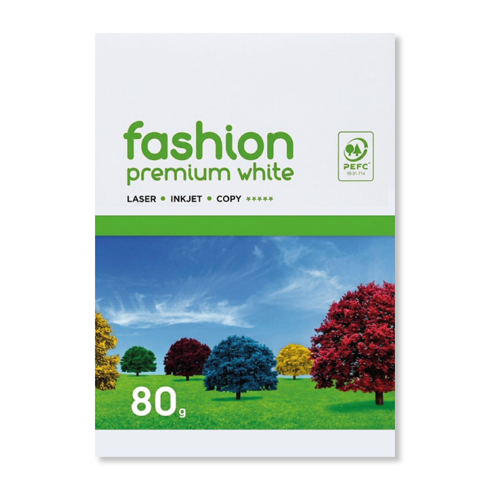 Kopierpapier für Laser- und Tintenstrahldrucker Fashion DIN A4 80g/m² hochweiss (500 Bl.)