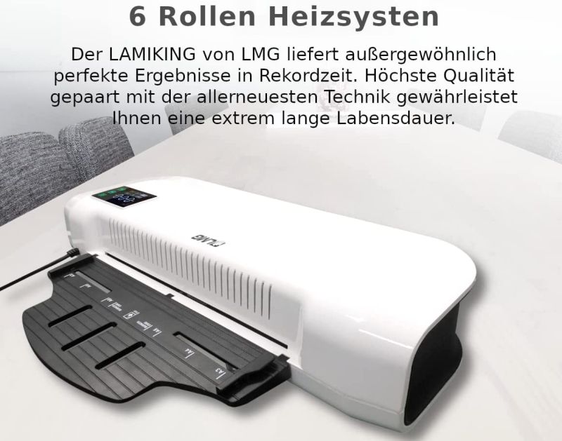 Vorführgerät Laminiergerät DIN A3 bis 2x 250 mic, keine Aufwärmzeit, 6 Rollen, 1100 mm/Minute (1 Stück)
