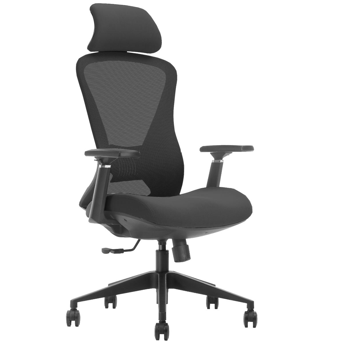 Ergonomischer Bürostuhl, höhenverstellbar, Business Chair, 73x65x38, schwarz (1 Stück)