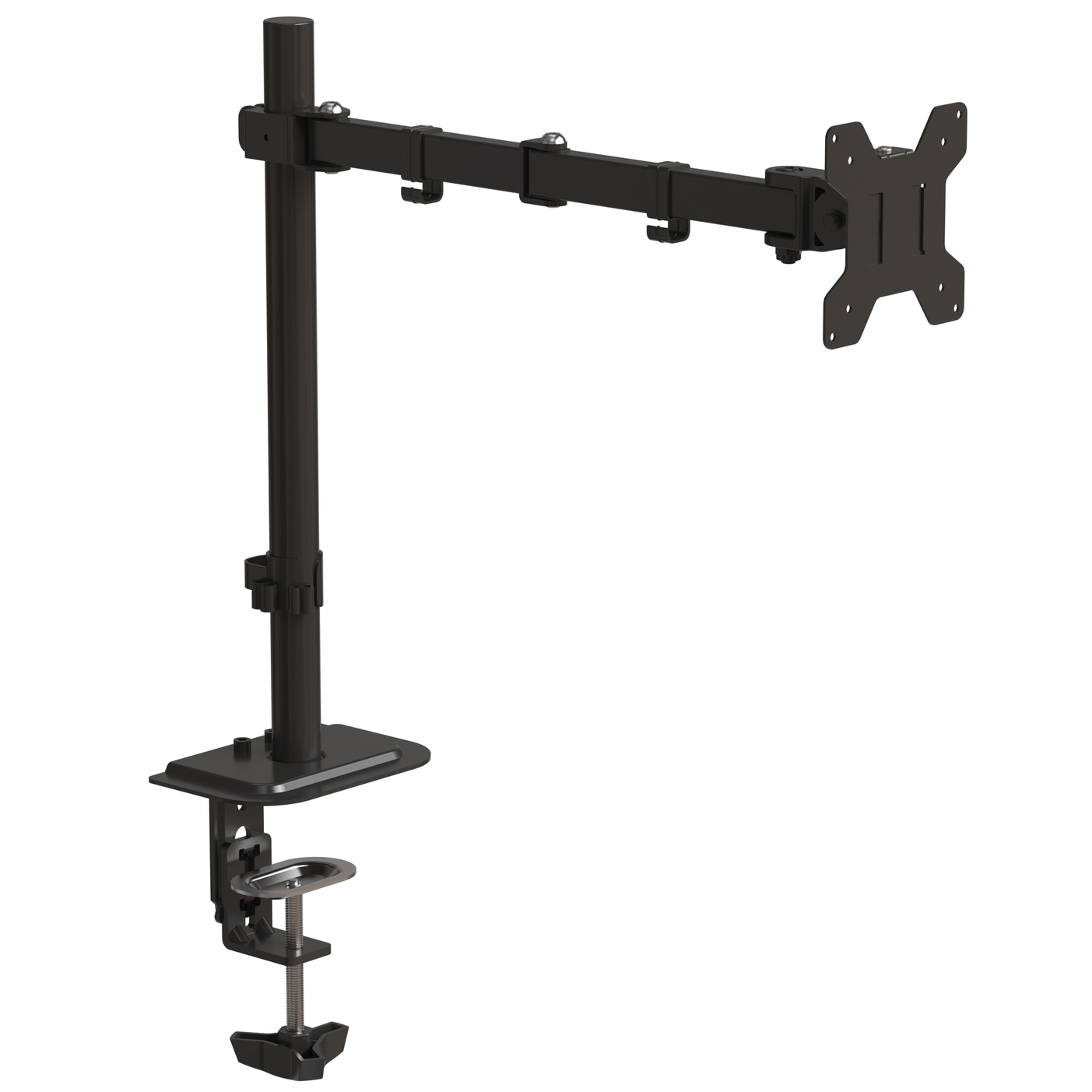 Monitorhalterung, 1 Monitor bis 32 Zoll max. 10 kg, 1 Arm, verstellbar schwarz (1 Stück)