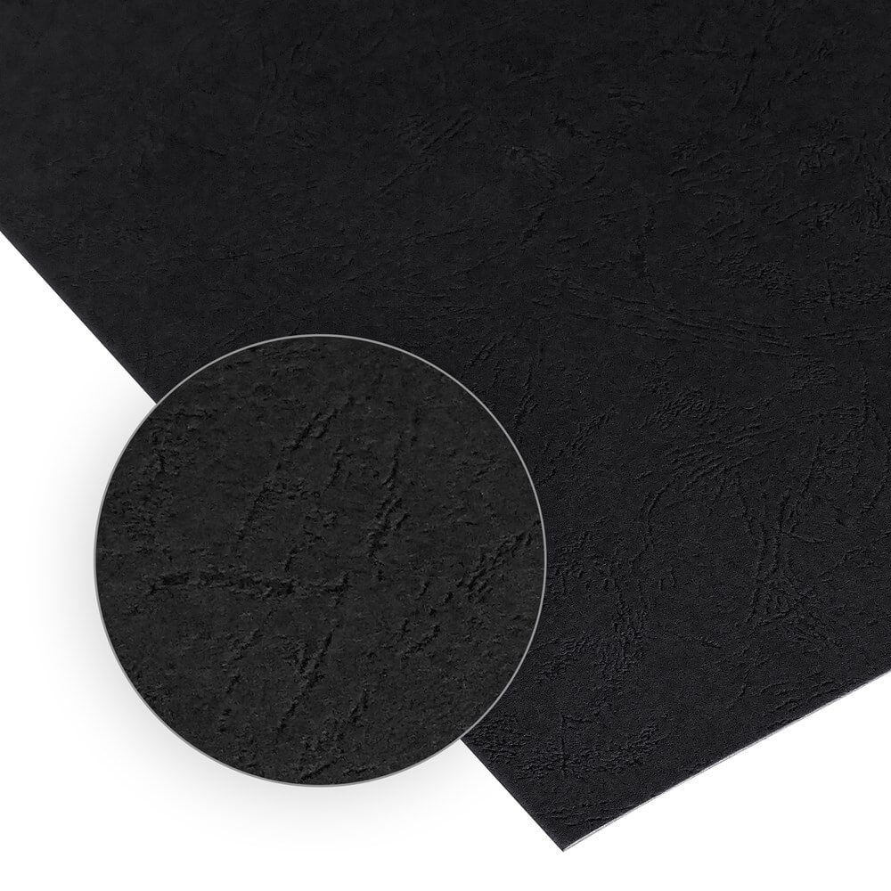 Pfeiffer Umschlagdeckel ledergenarbt A4 250 g/m2 Schwarz | Bestnr. PF-UMBR250-SW