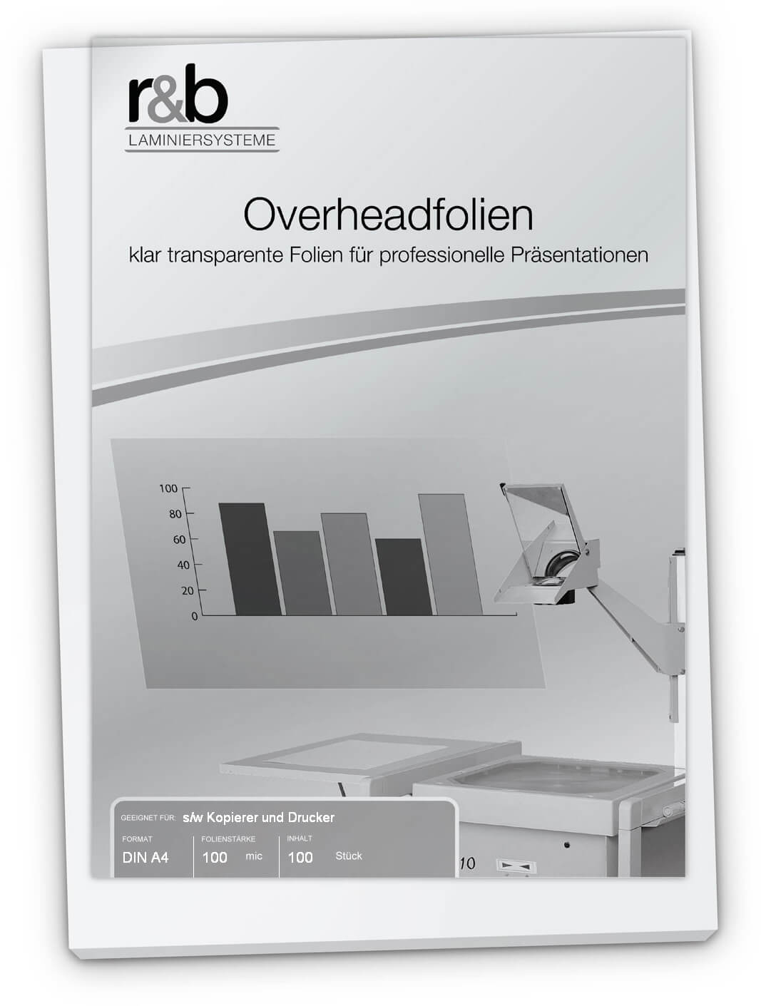 Overheadfolien für s/w Kopierer und Drucker zu Top-Preisen | Bestnr. OVERHEADSLC