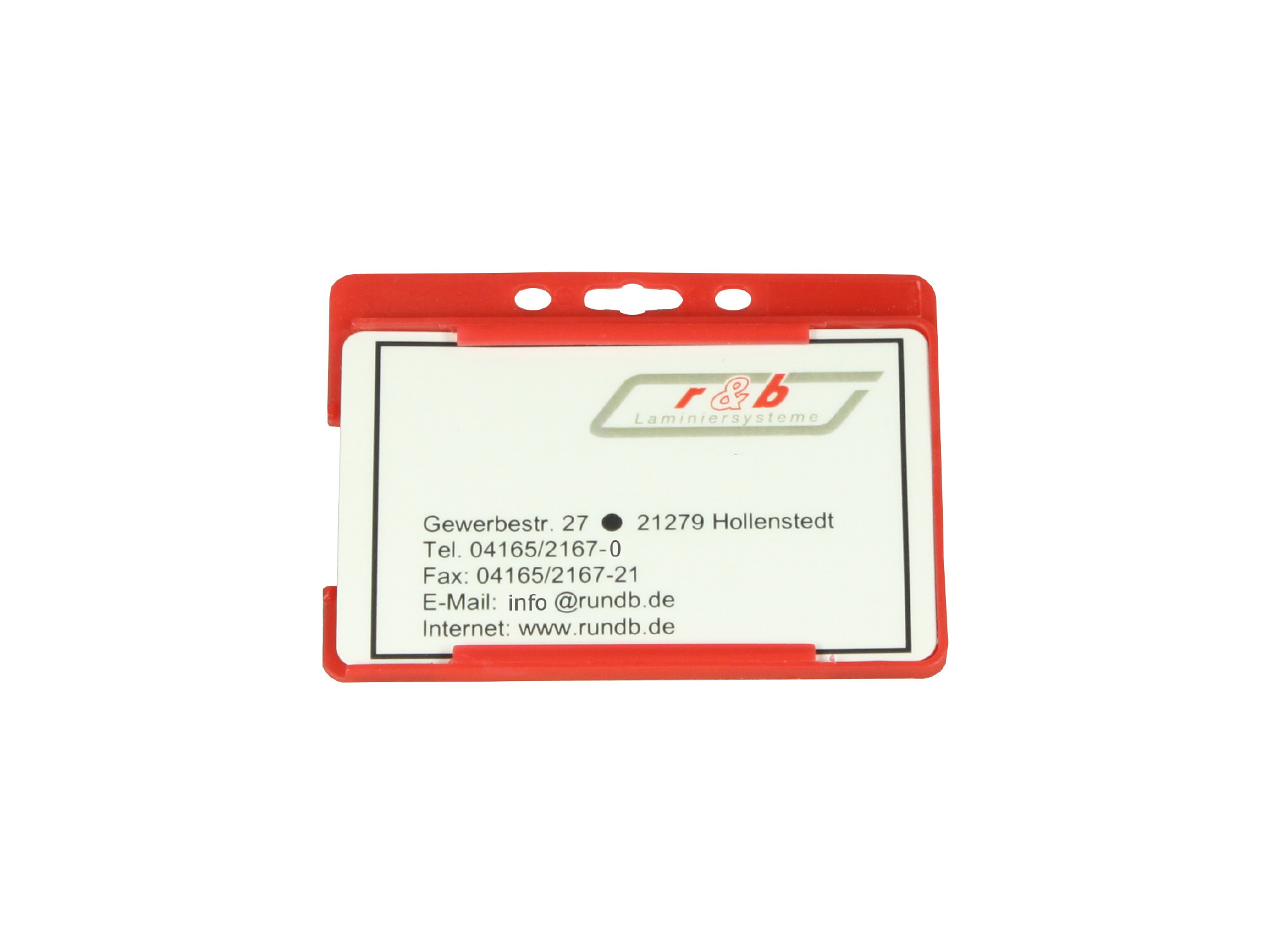 Kartenhalter für Karten 54 x86 mm rot (25 St.)