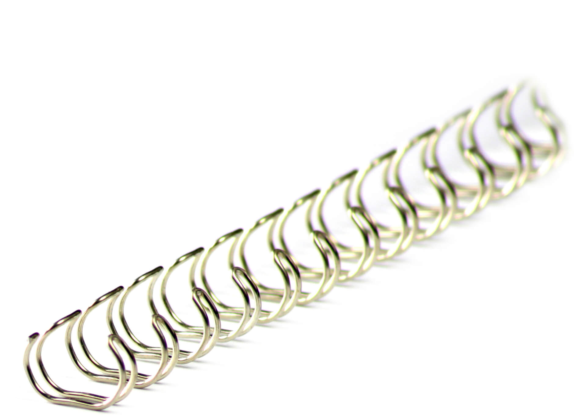 Drahtbinderücken 34 Ringe 6,4mm, 1/4 Zoll, 3:1, brillux | Bestnr. 34RM64WS-BR