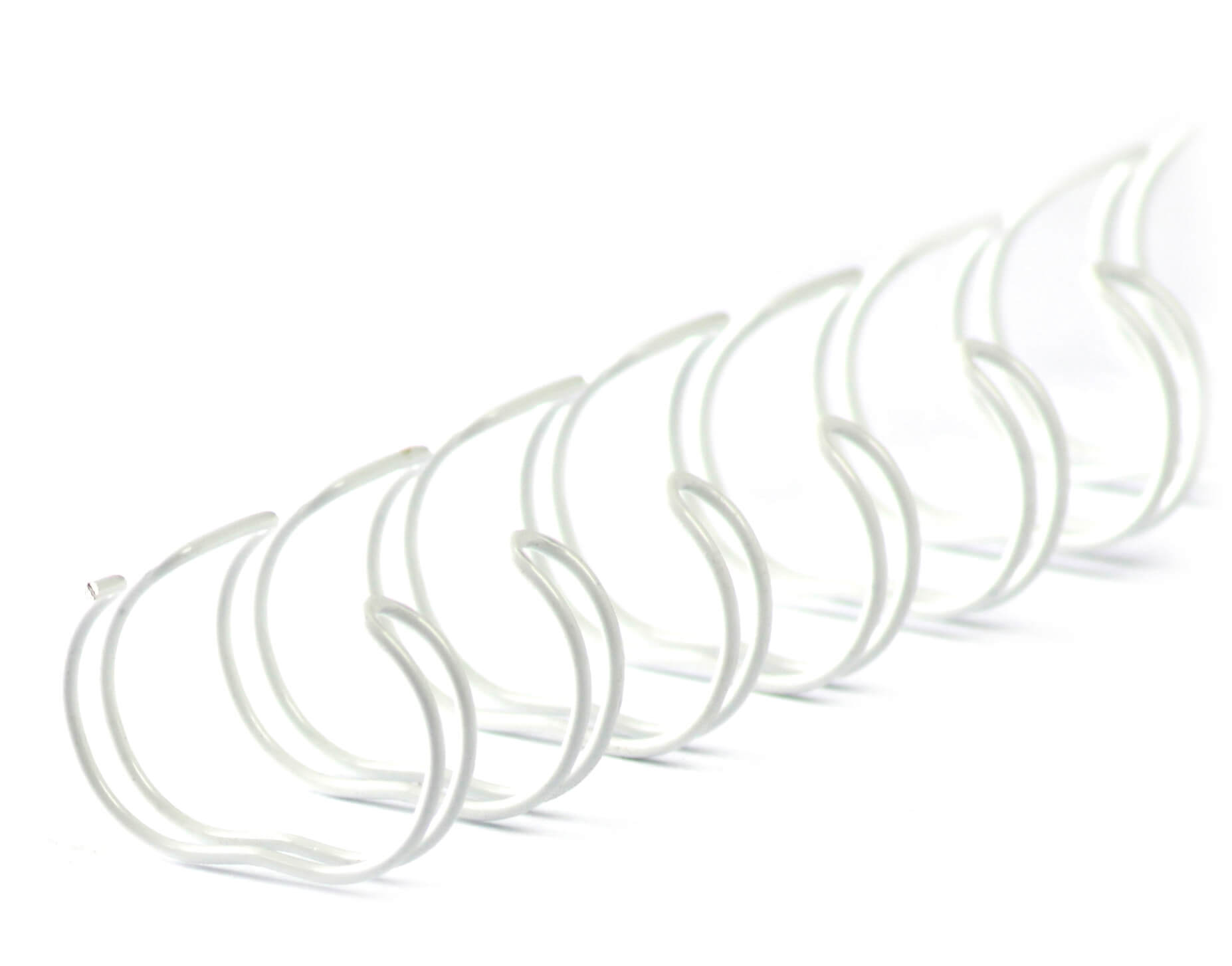 Drahtbinderücken 24 Ringe DIN A5, Ø11 mm, 7/16“ weiß | Bestnr. 24RM111-WS