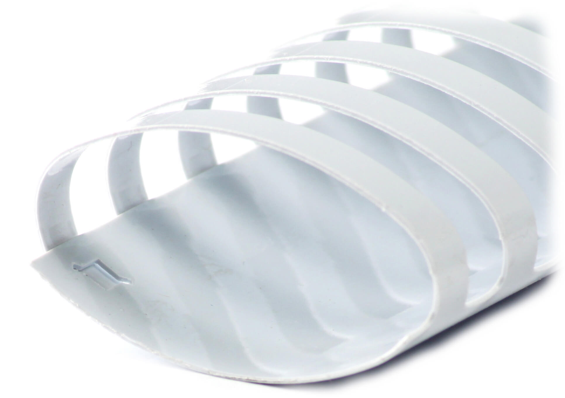 A4 Plastikbinderücken 21 Ringe 25mm, oval in weiß | Bestnr. BRP250O-WS