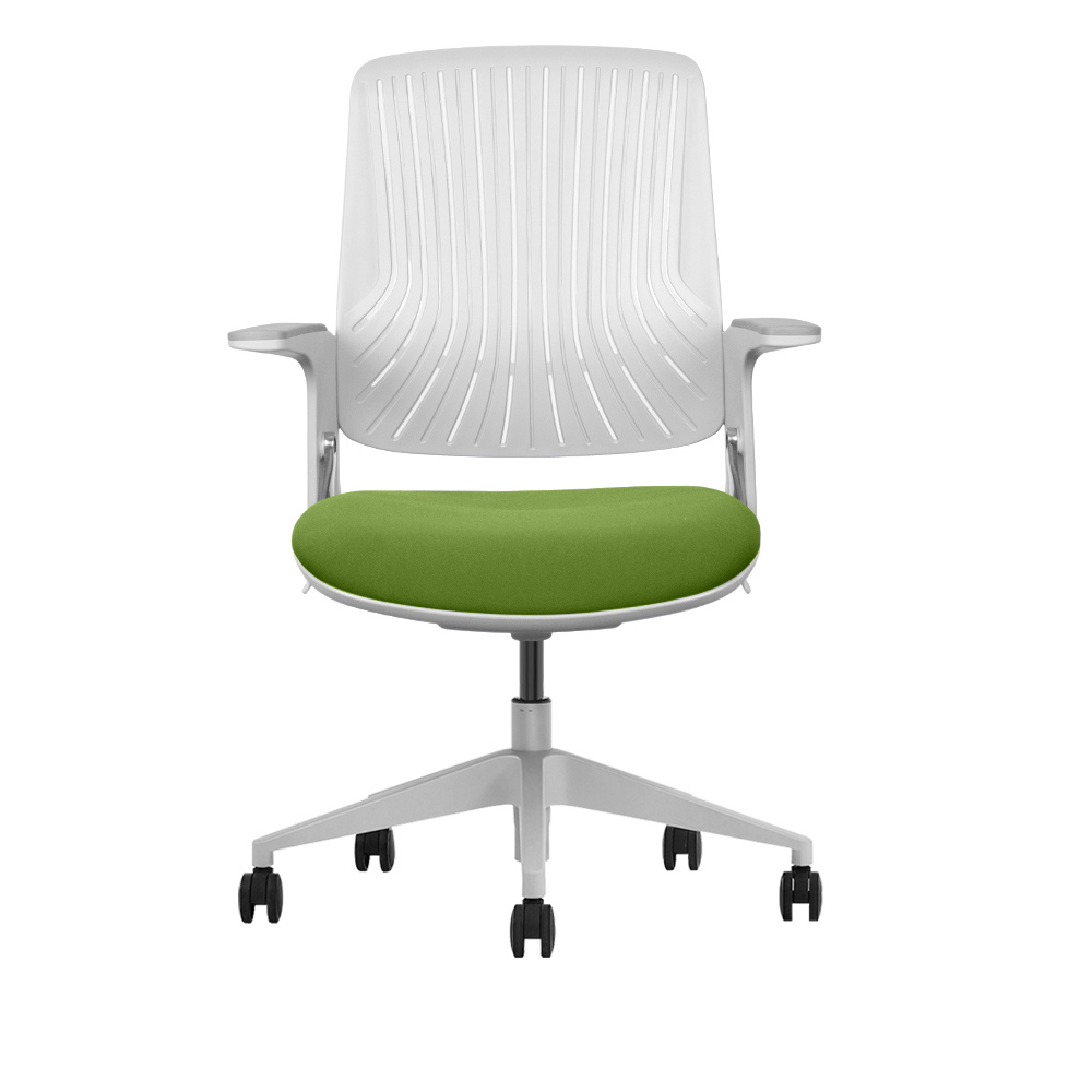 Ergonomischer Bürostuhl, höhenverstellbar, Business Chair, 70x35x65, grün, grau (1 Stück)