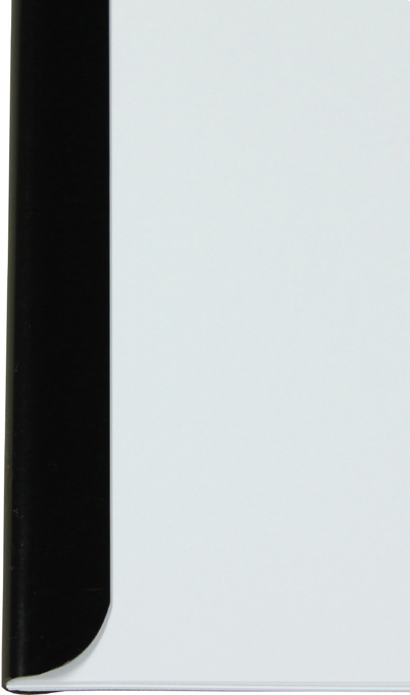 Klemmschiene 8mm bis 70 Blatt, 50er Pack schwarz | Bestnr. K-8-50ER-SW