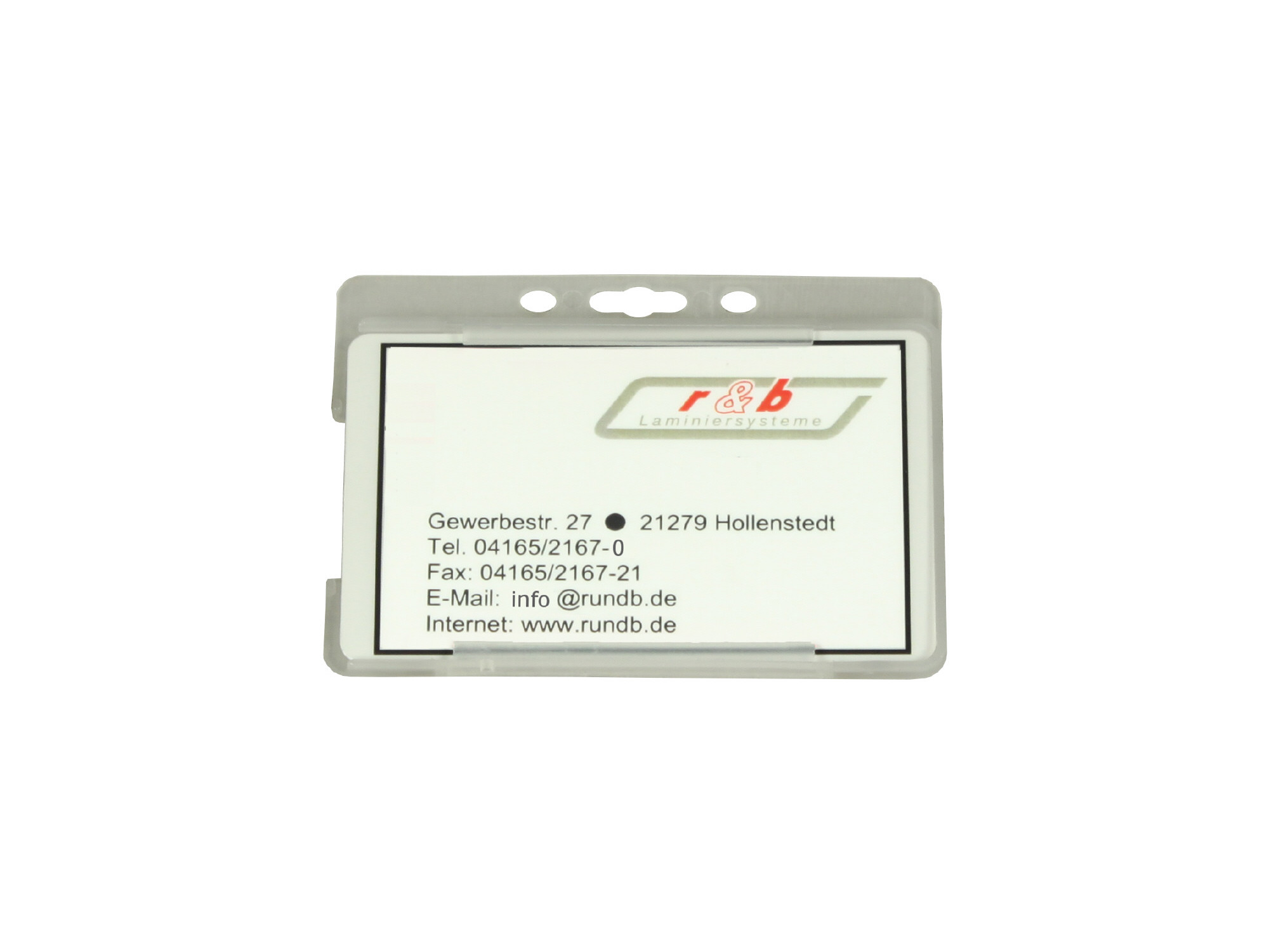 Kartenhalter für Karten 54 x86 mm transparent (25 St.)