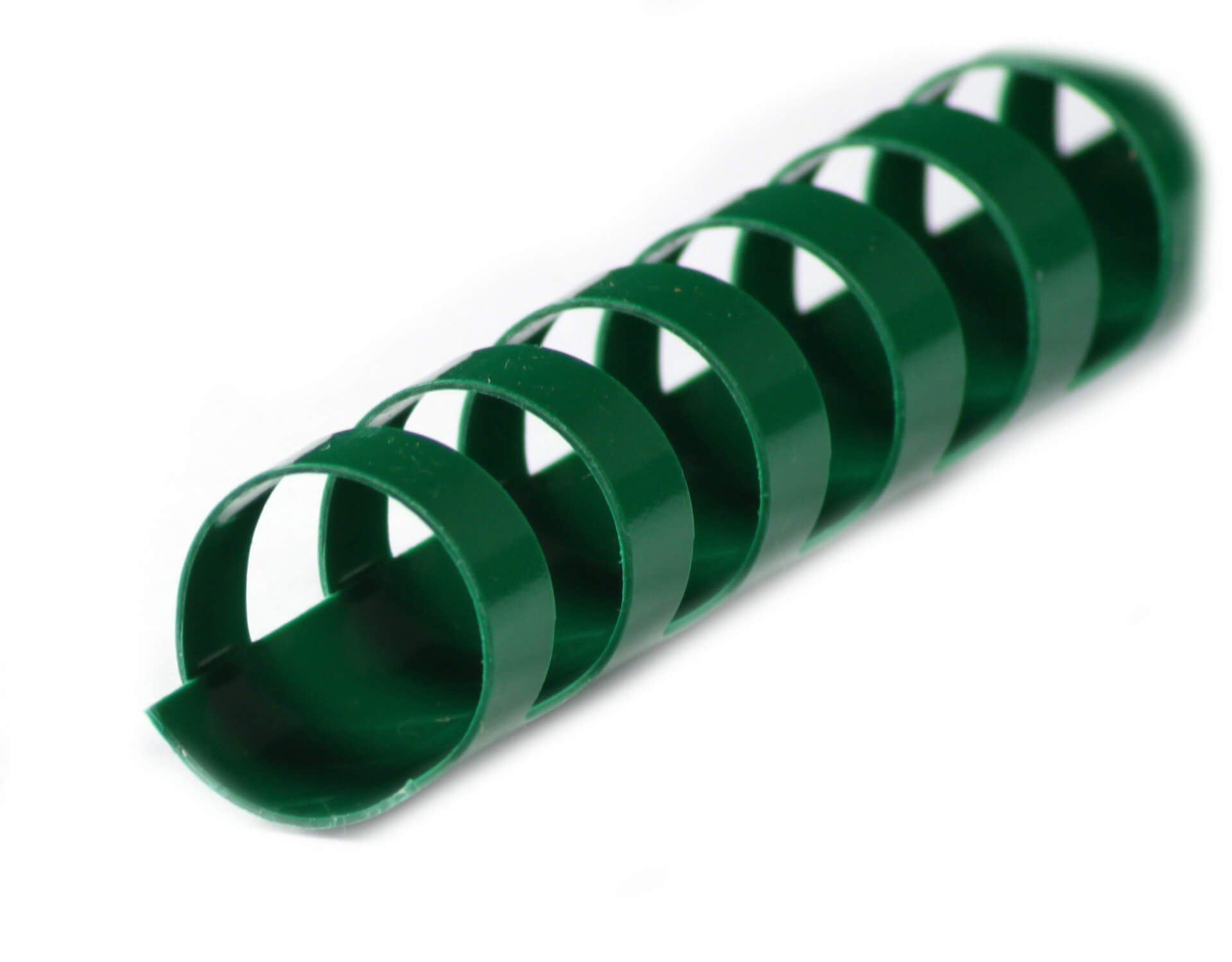 Plastikbinderücken 21 Ringe A4 10mm in der Farbe grün | Bestnr. BRP100-GR