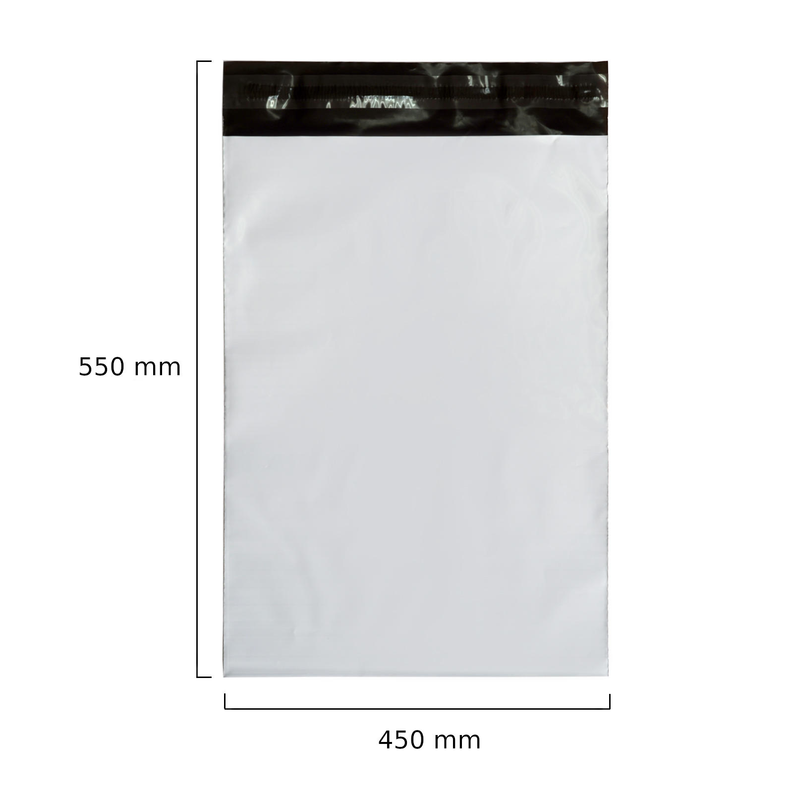 Folienversandtasche 450x550 mm Super elastisch (100 Stück)