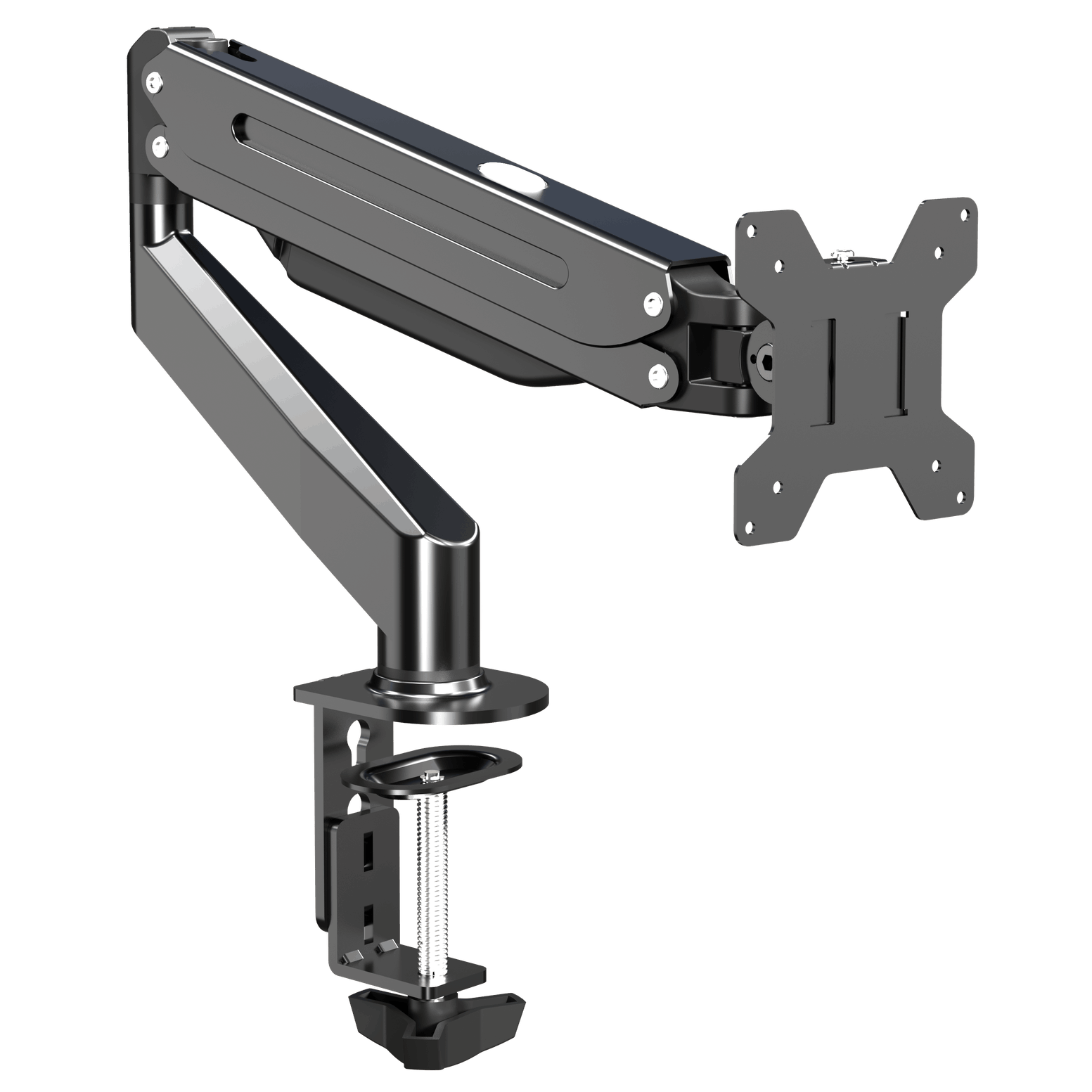 Monitorhalterung, 1 Monitor bis 32 Zoll, max. 10 kg, 1 Arm, frei beweglich schwarz (1 Stück)