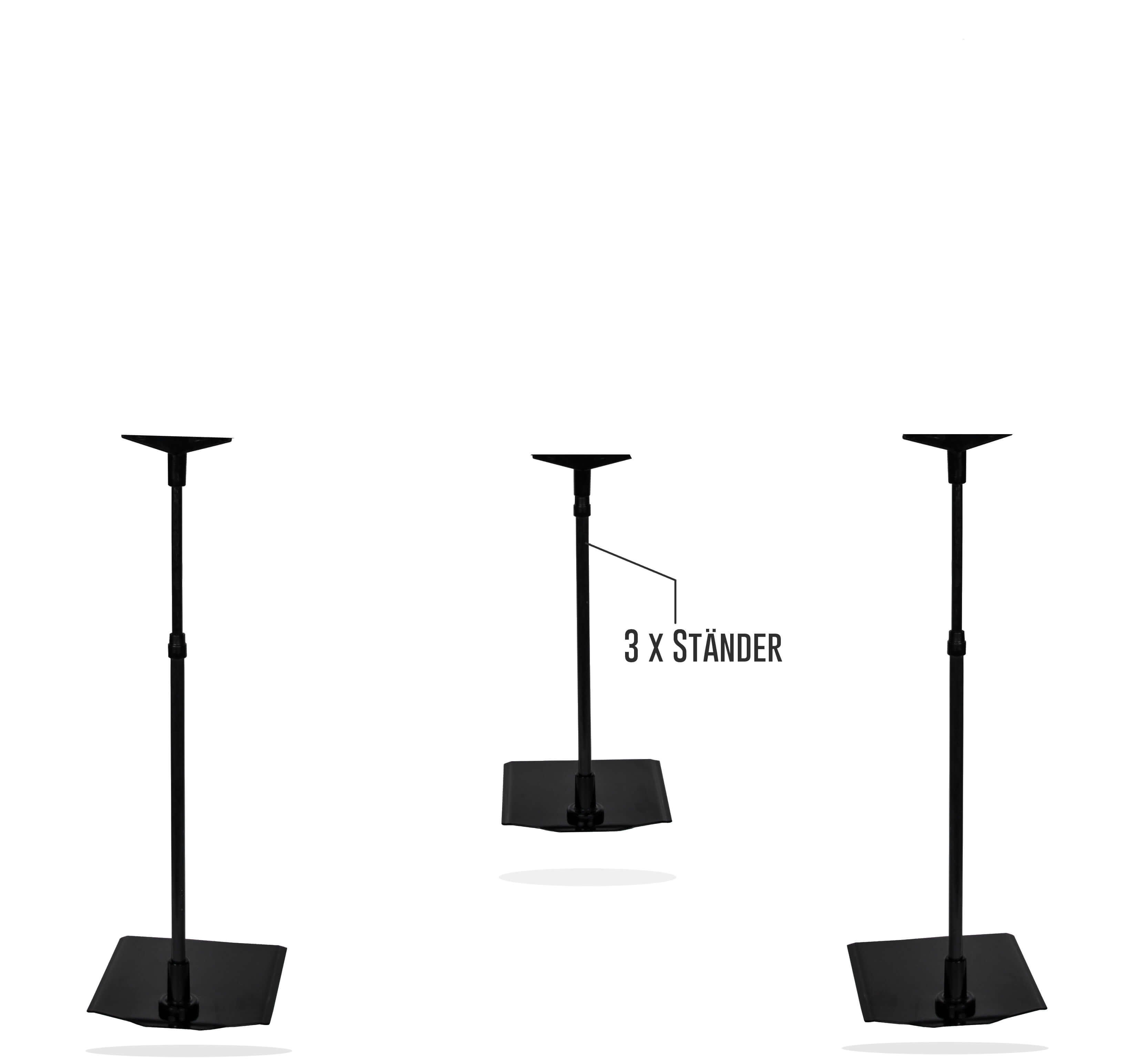 Plakatständer mit Rahmen Tischformat DIN A4 schwarz Set | Bestnr. PLSTA4-SW